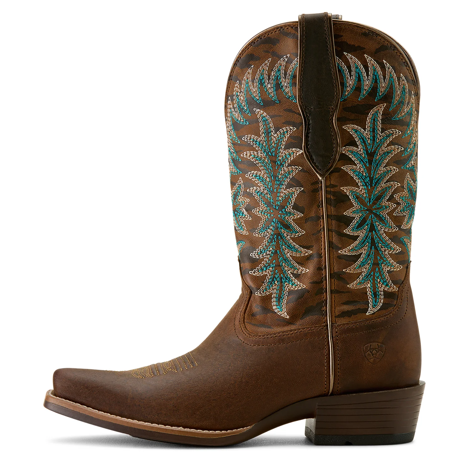 Ariat Women's Beaumont Western Boot - Sassy Brown/Gilded Tiger Print - Image 3