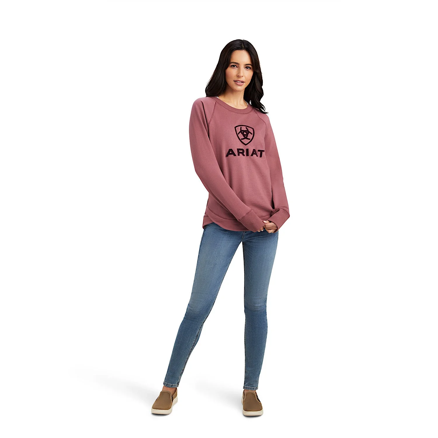 Ariat Womens Benicia Sweatshirt Four Wild Ginger - Image 4