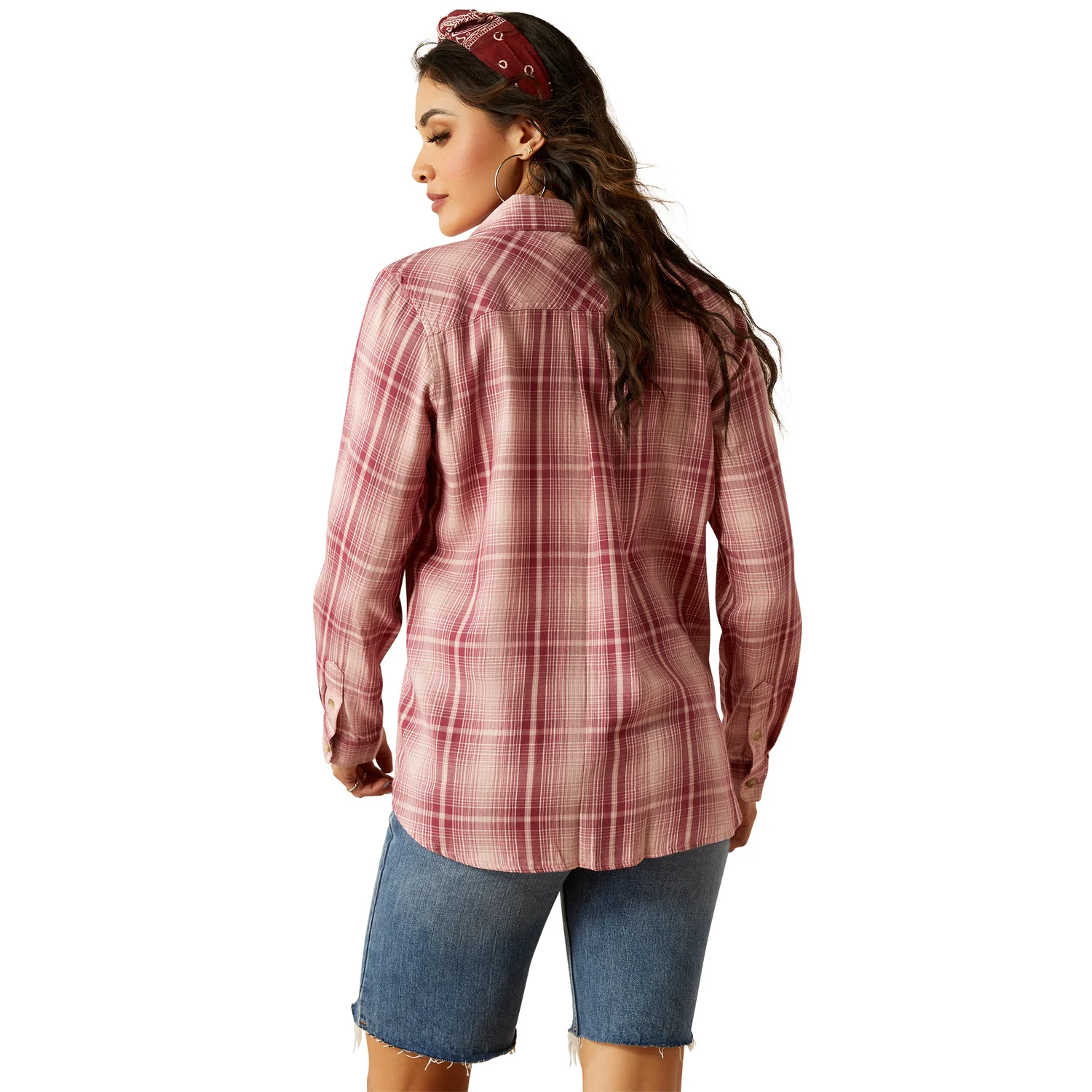 Ariat Women's Billie Jean Shirt - Delilah Plaid - Image 2
