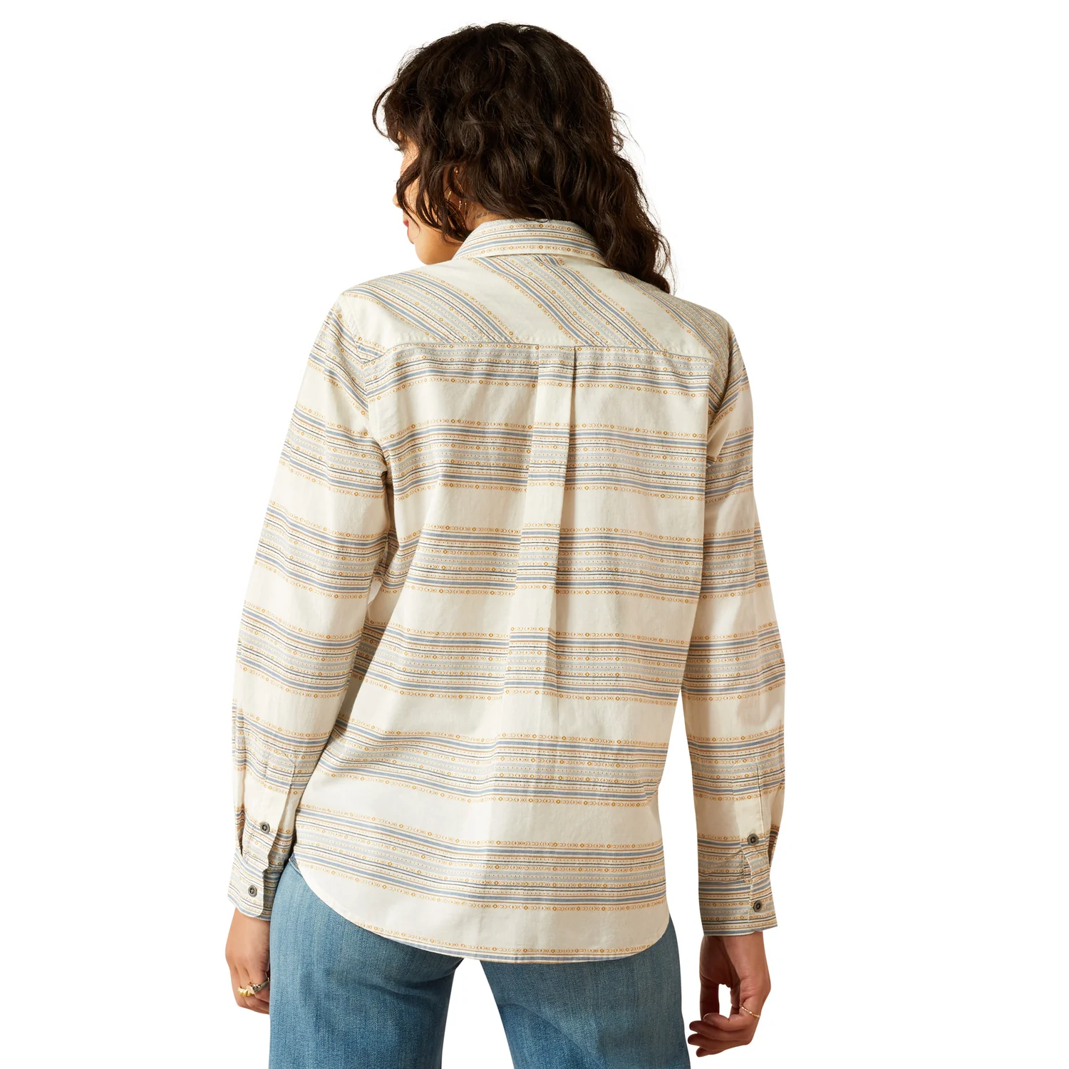 Ariat Women's Billie Jean Shirt - Mustard Jaquard - Image 2