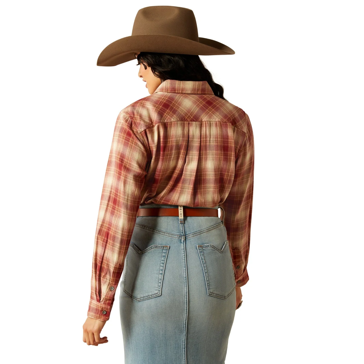 Ariat Women's Billie Jean Shirt - Nora Plaid - Image 2
