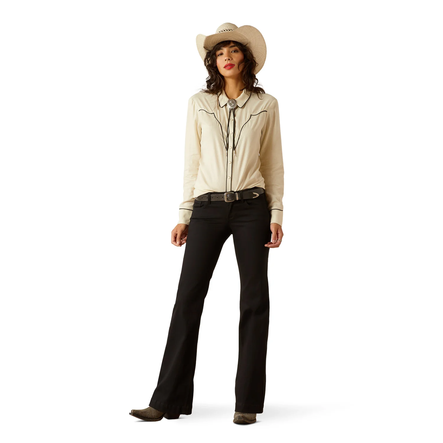 Ariat Women's Bluebell Shirt - Summer Sand - Image 4