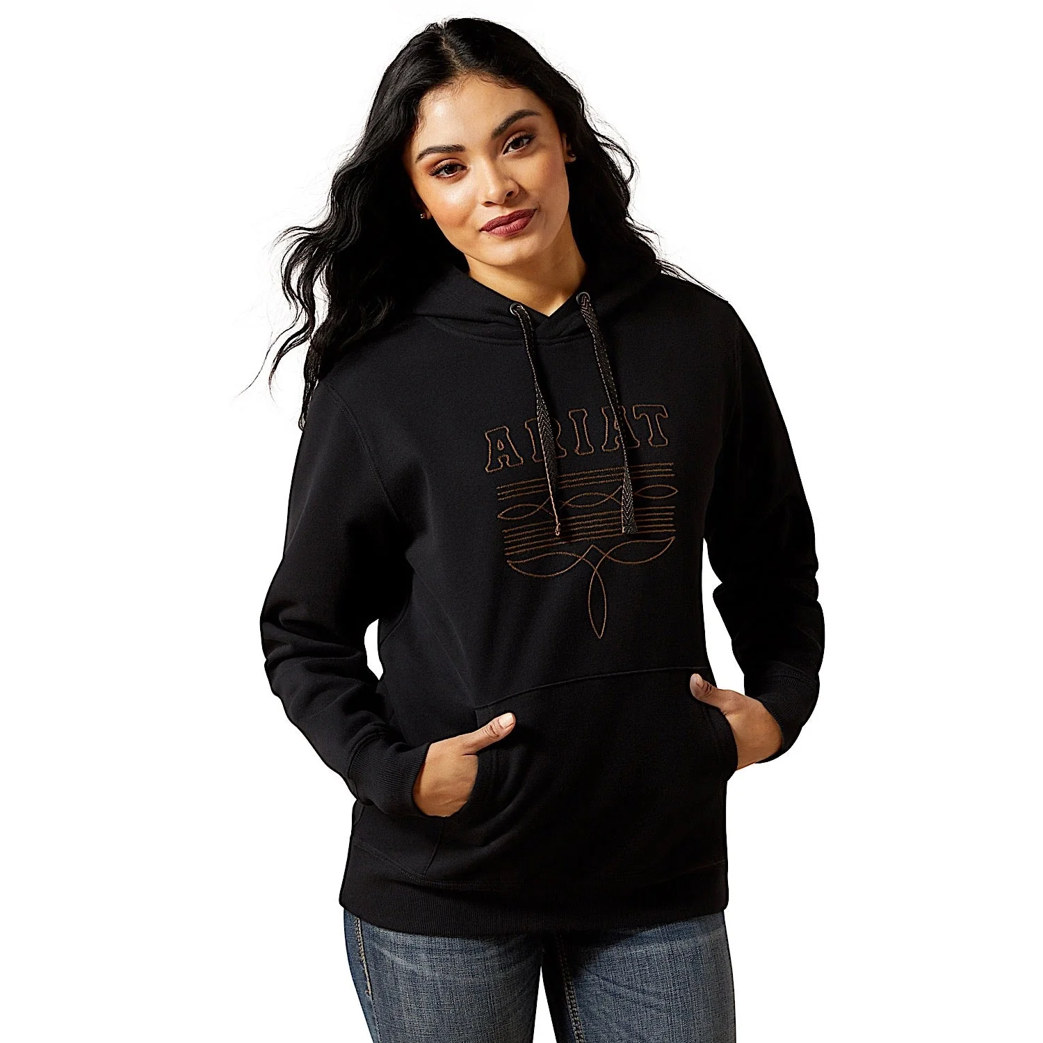 Ariat Women's Booted Logo Hoodie - Black