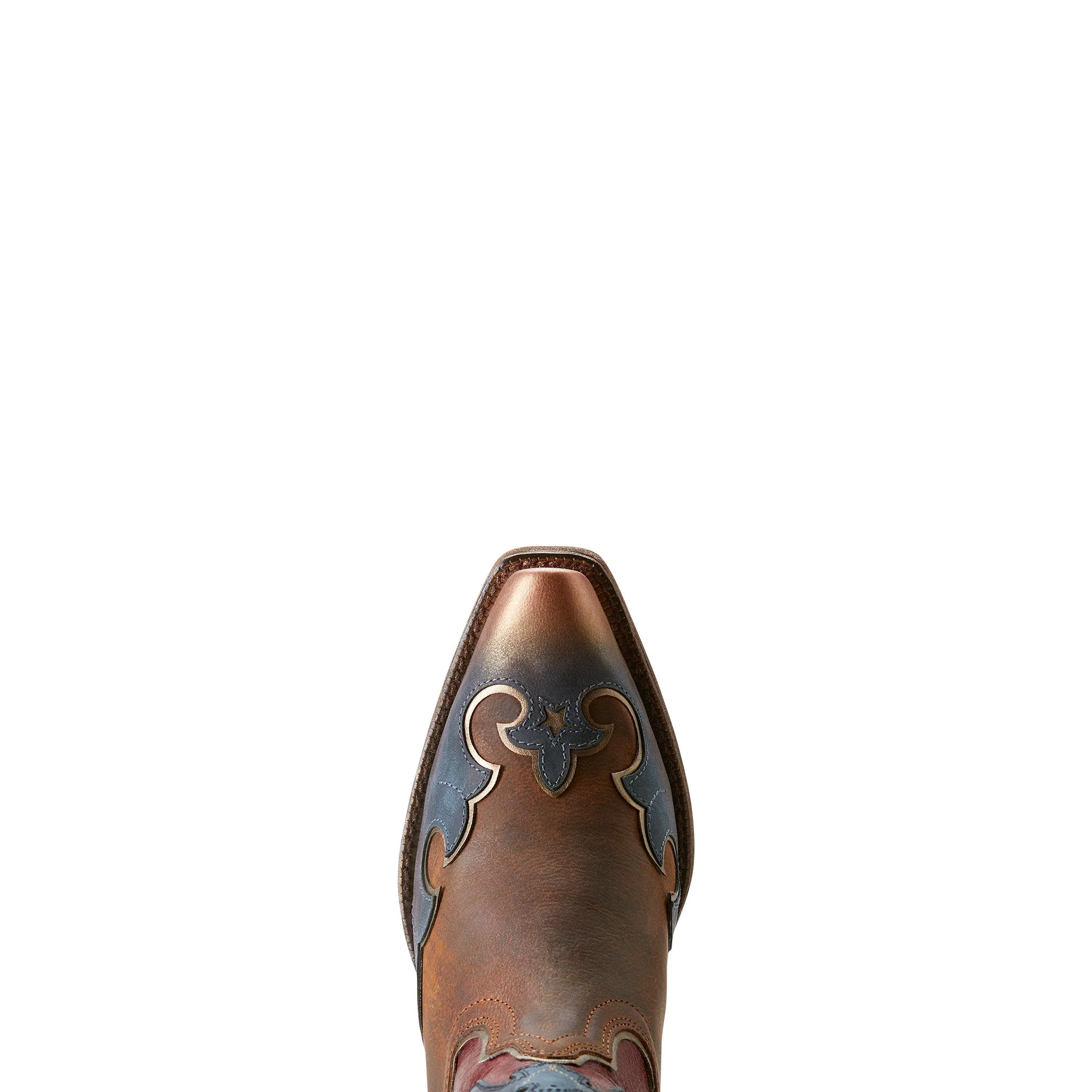 Ariat Women's Bravery Boot - Dusted Fresh Denim/Sassy Brown/Eagle Pride - Image 4