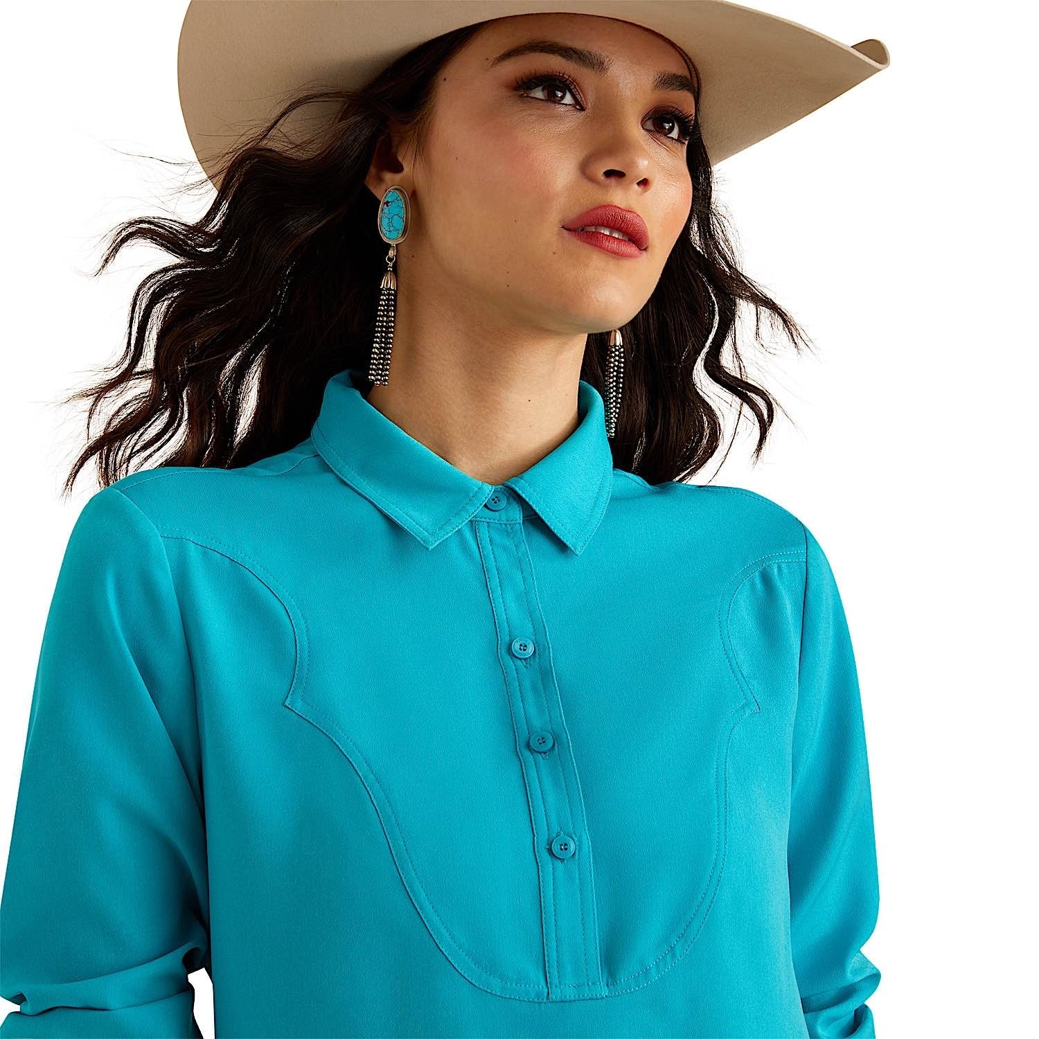 Ariat Women's Buckaroo Shirt - Capri Breeze - Image 3