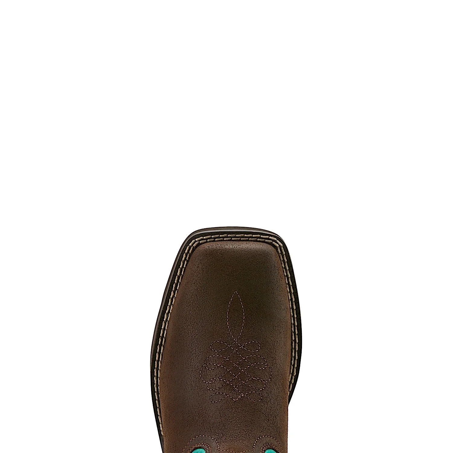 Ariat Women's Callie Western Boot - Worn Hickory/Distressed Turquoise - Image 4