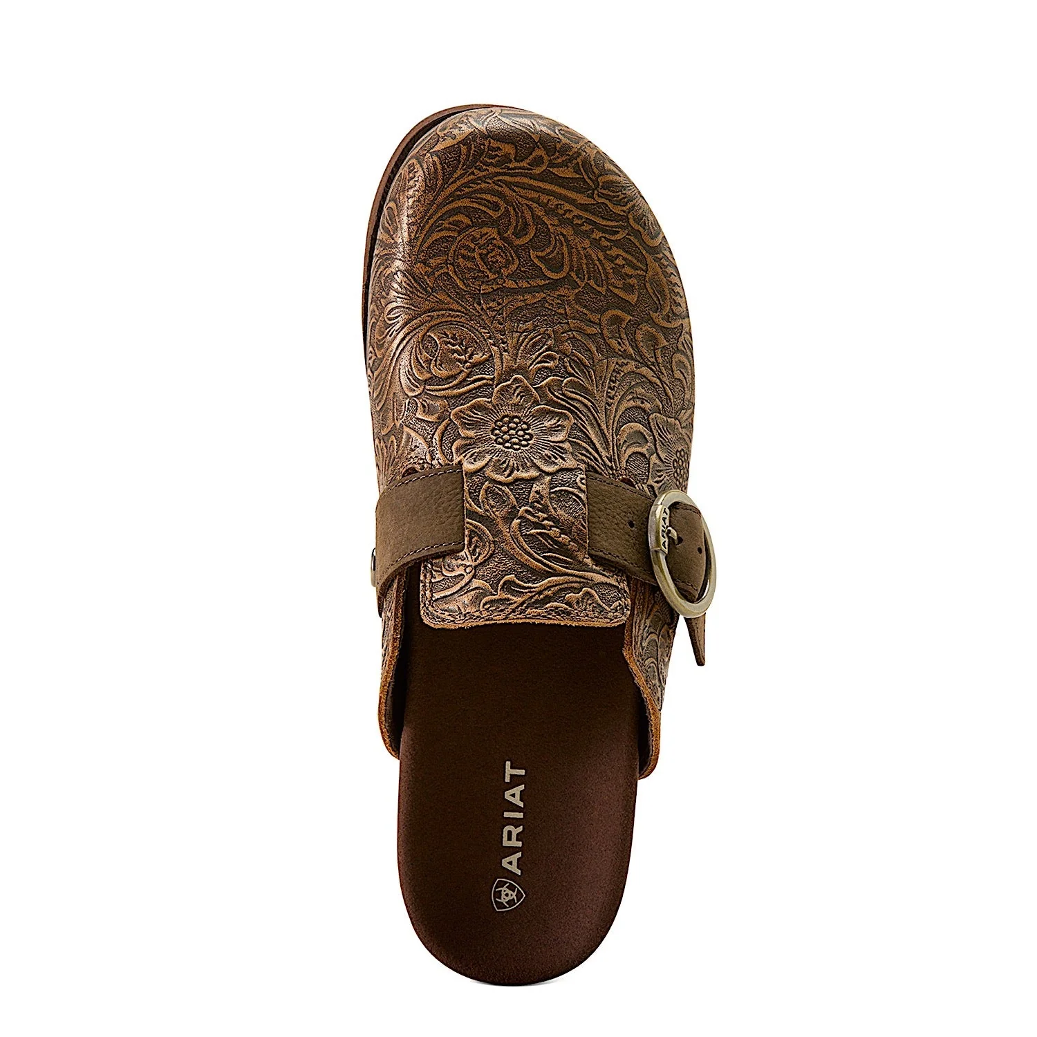 Ariat Women's Country Mule - Brown Floral Emboss - Image 4