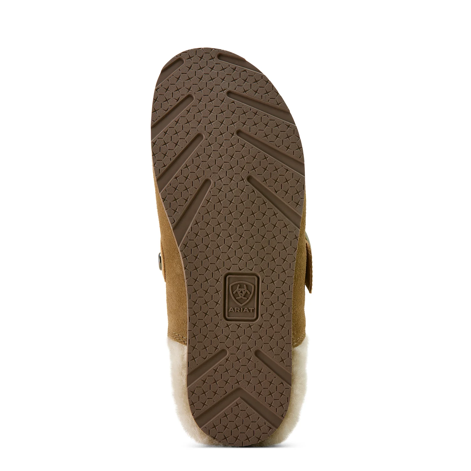 Ariat Women's Country Mule Sherpa - Ranch Brown Suede - Image 5