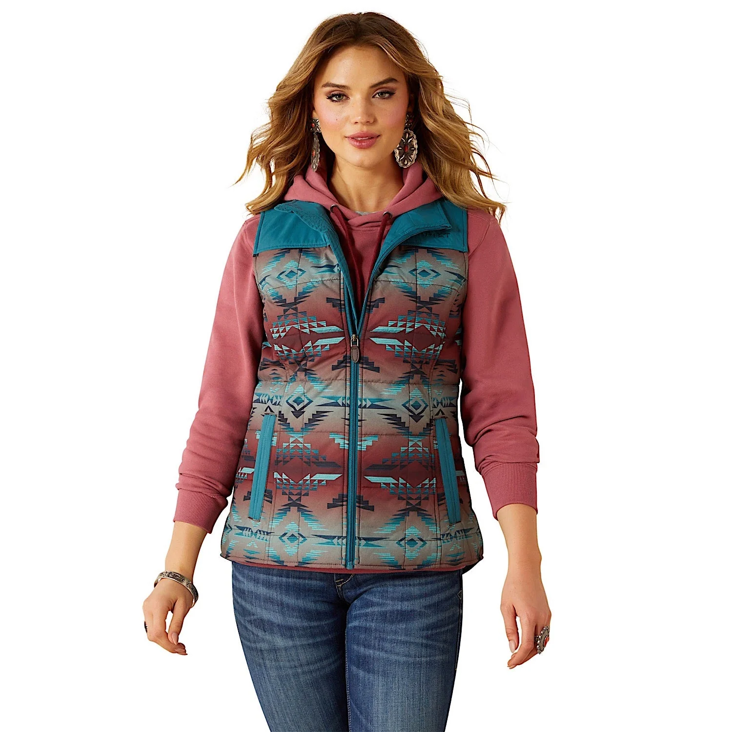 Ariat Women's Crius Insulated Vest - Dragonfly / Inez Blanket Print