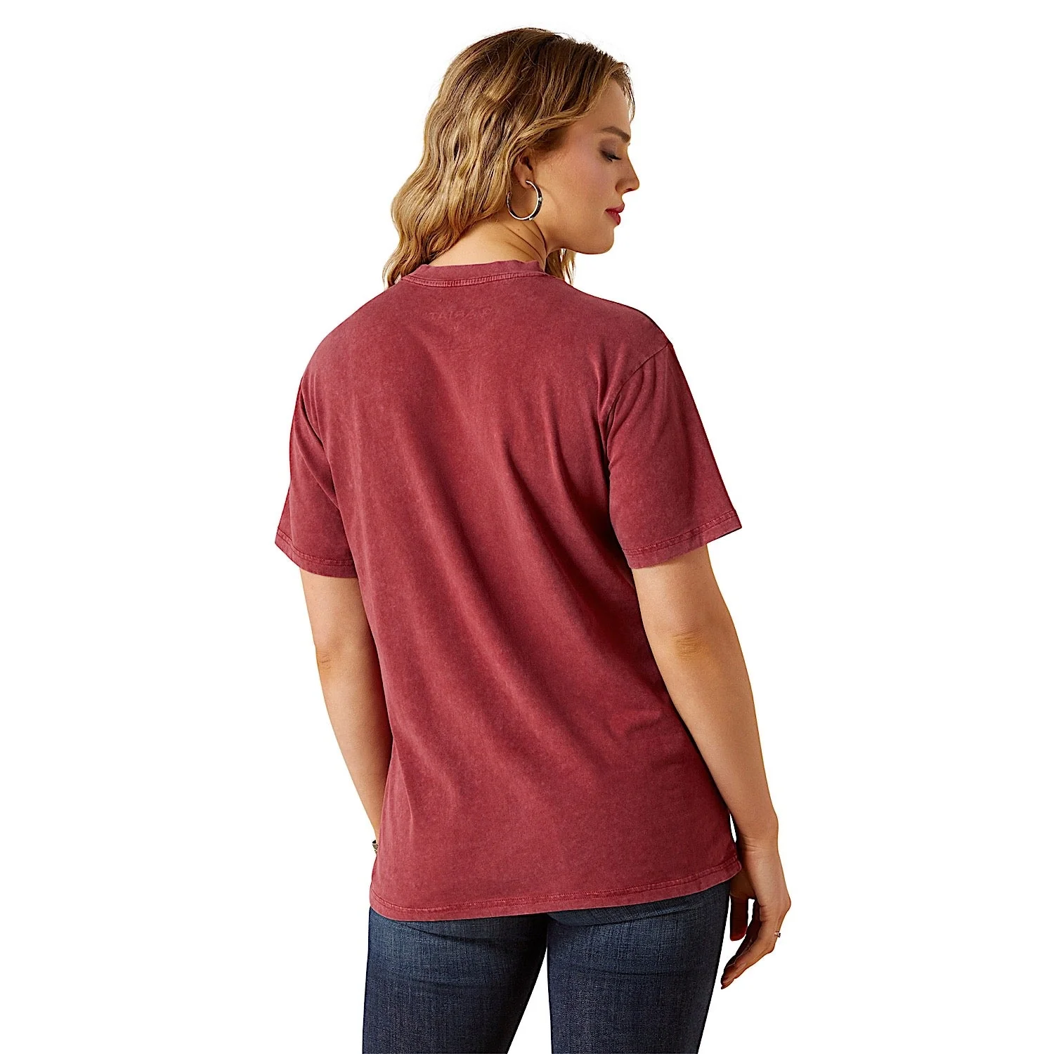 Ariat Women's Denim & Supply T-Shirt - Cabernet - Image 2