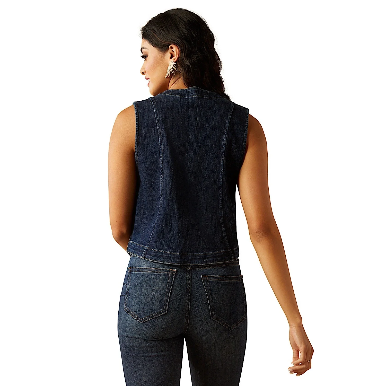 Ariat Women's Denim Tailored Vest - Midnight - Image 2