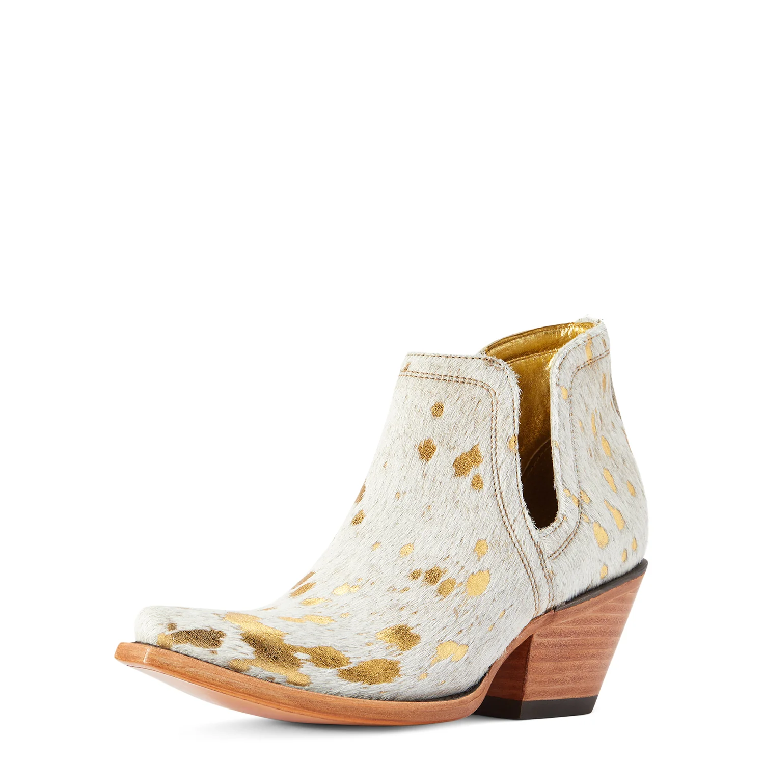 Ariat Women's Dixon Haircalf Boot - White Metallic Hair On