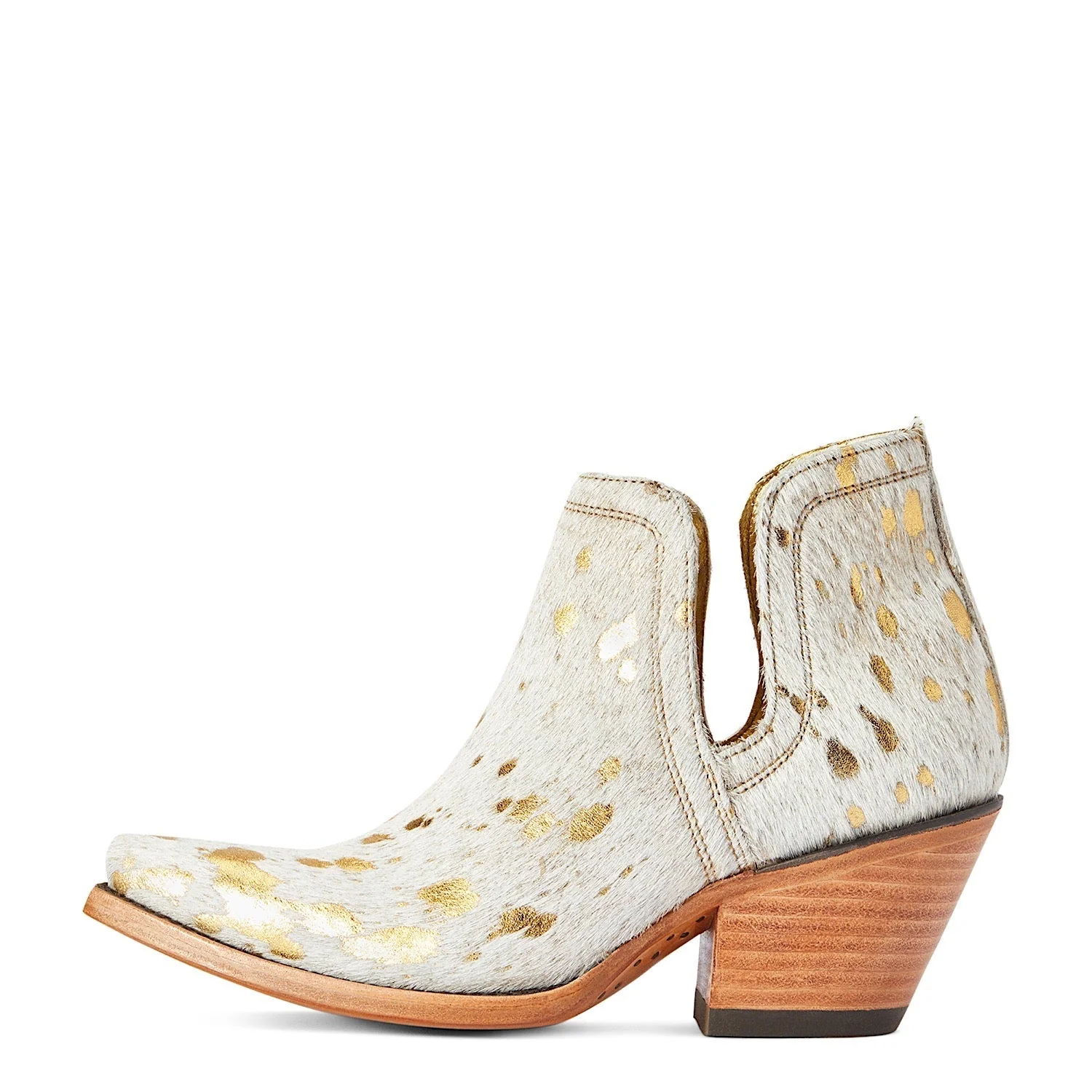 Ariat Women's Dixon Haircalf Boot - White Metallic Hair On - Image 2