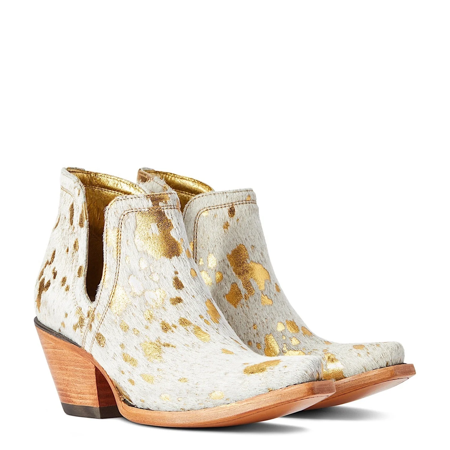 Ariat Women's Dixon Haircalf Boot - White Metallic Hair On - Image 3