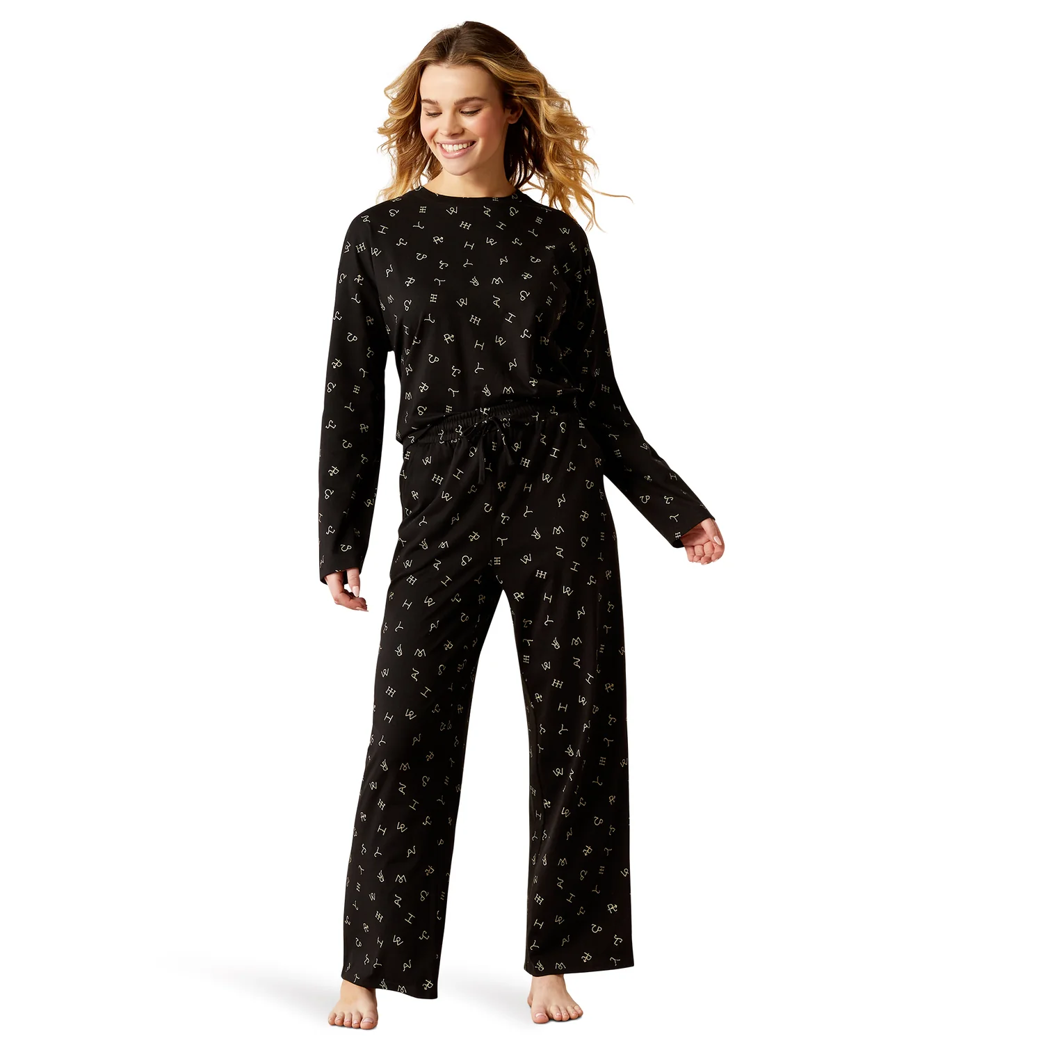 Ariat Women's Dreams Pajama Set - Black