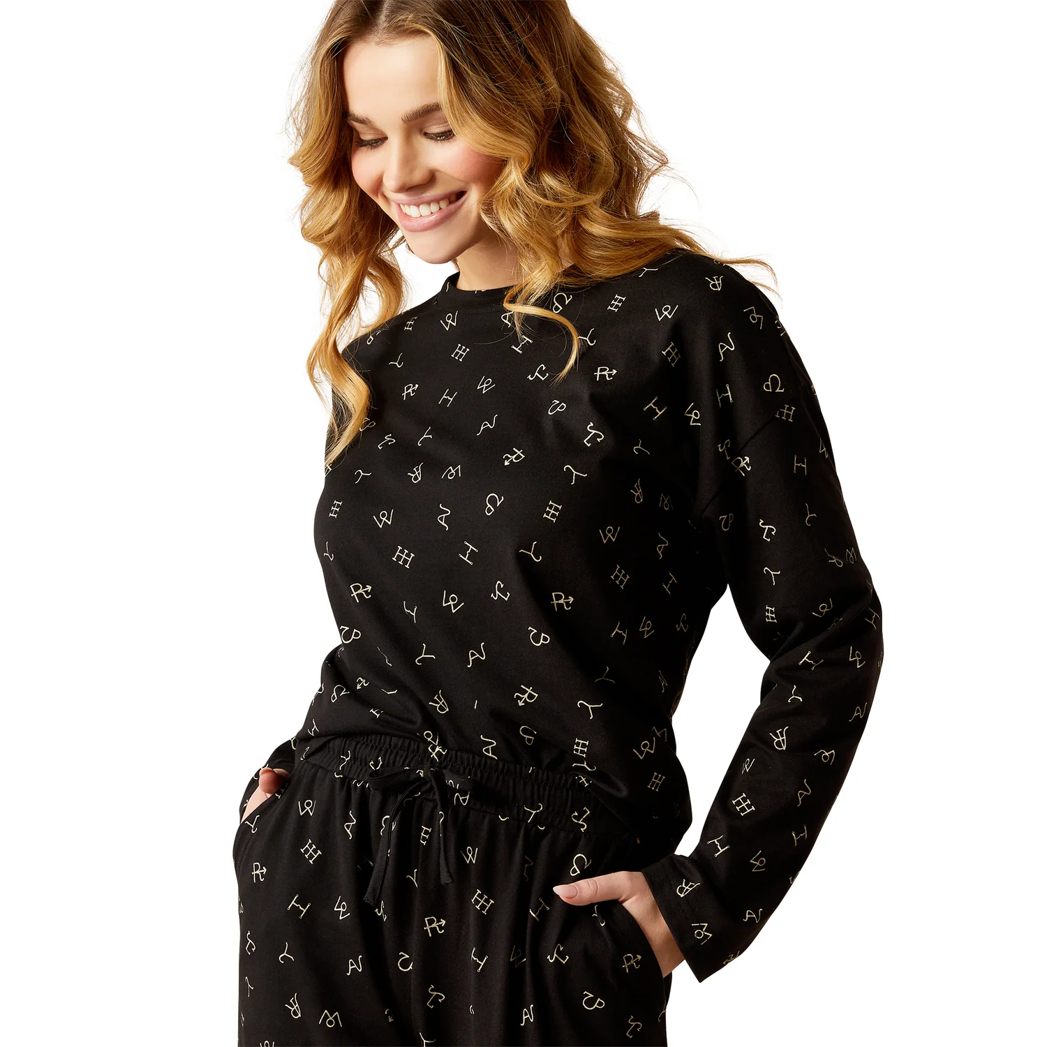 Ariat Women's Dreams Pajama Set - Black - Image 3