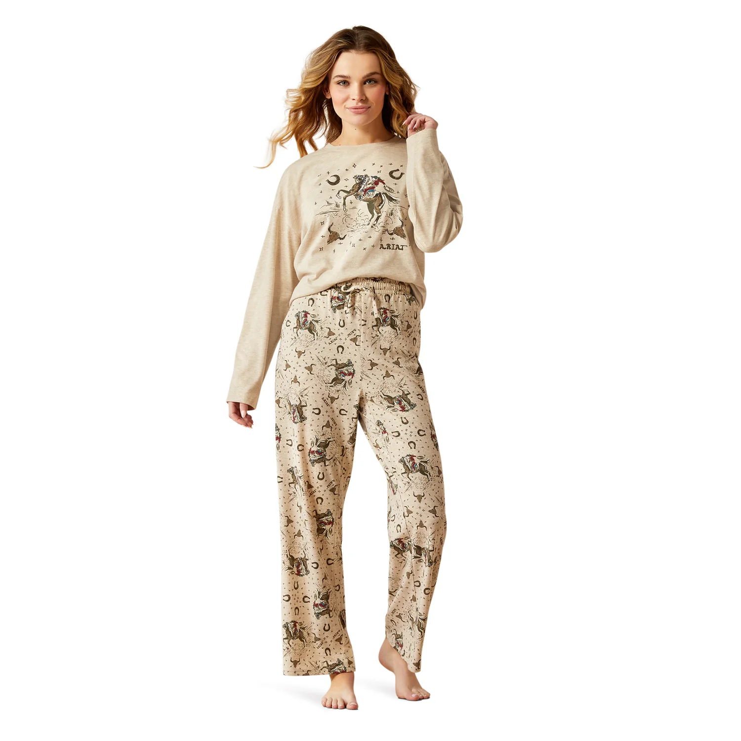 Ariat Women's Dreams Pajama Set - Sand