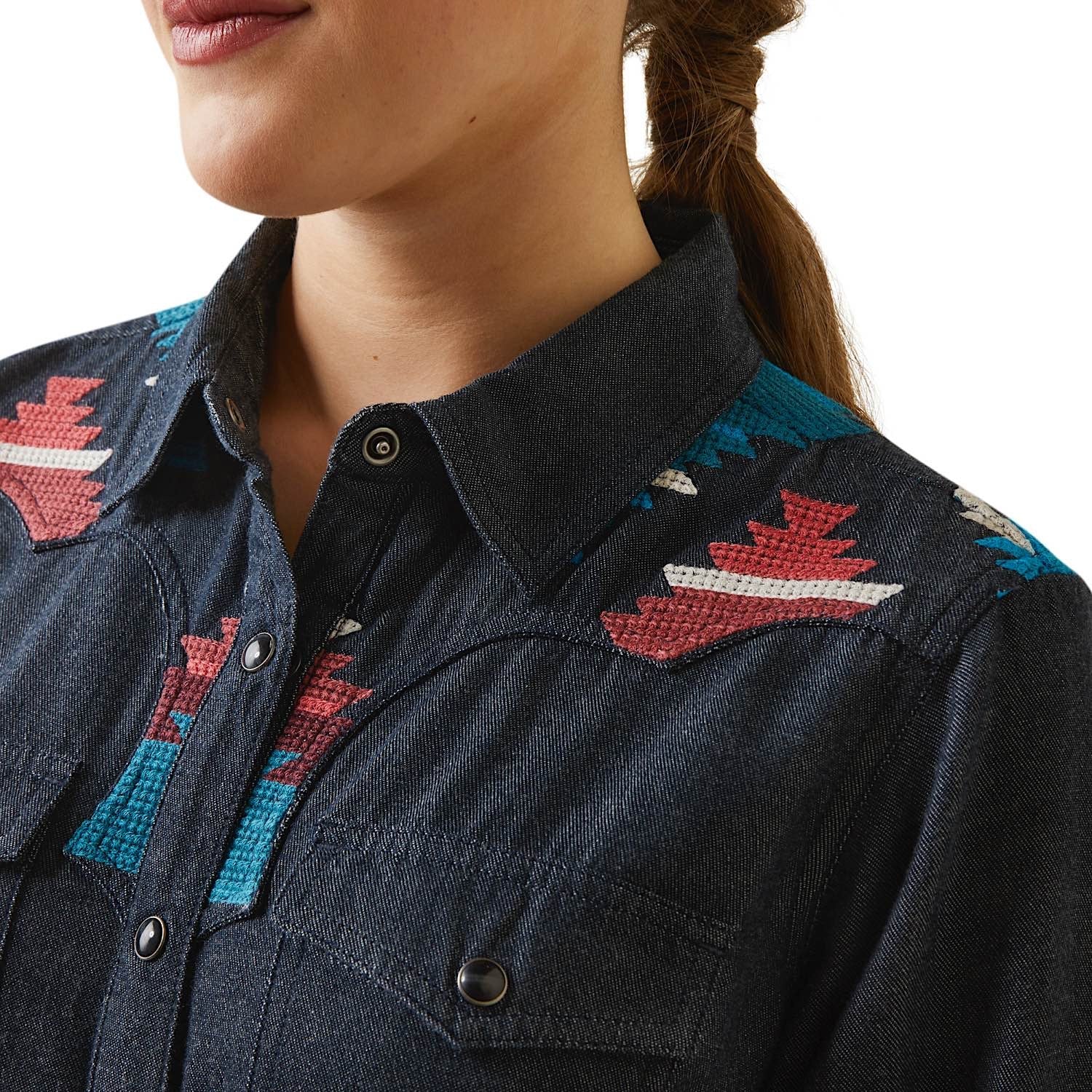 Ariat Women's Dutton Snap Shirt - Rinseed - Image 3
