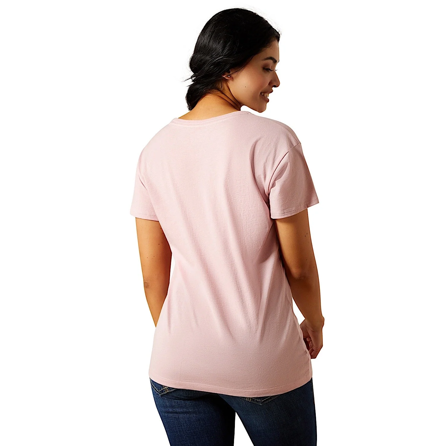 Ariat Women's Early to Rise T-Shirt - Dusty Pink - Image 2