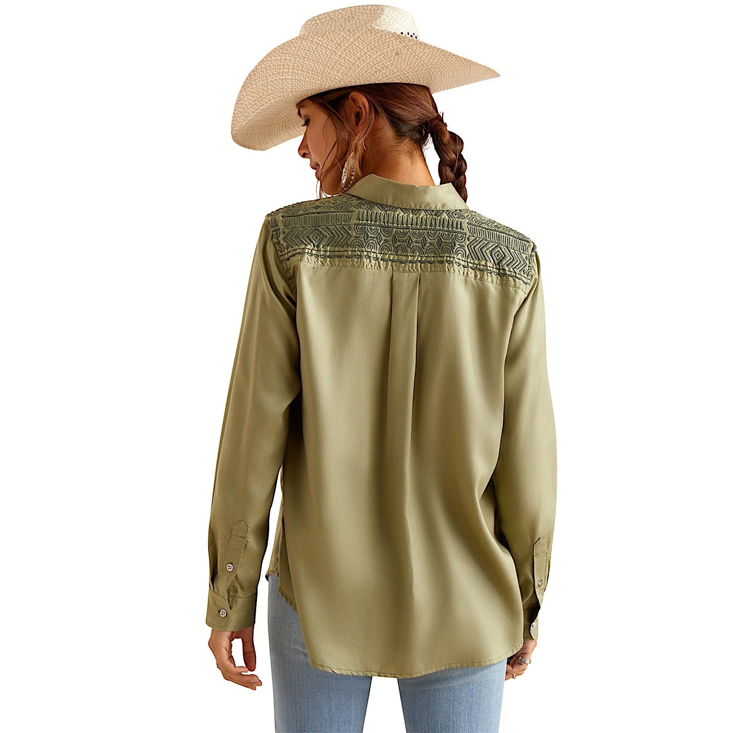 Ariat Women's Erika Shirt - Sage Green - Image 2