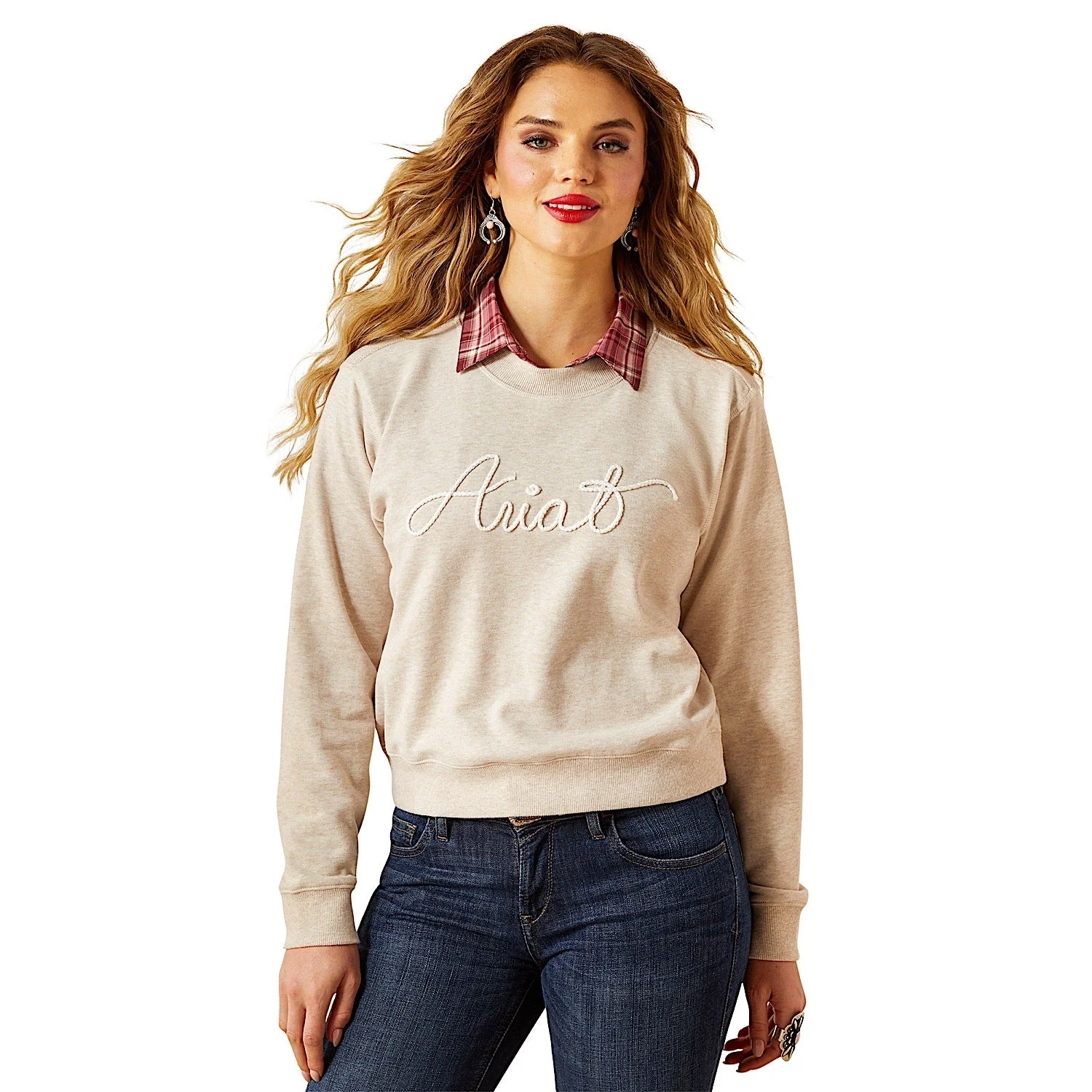 Ariat Women's Essential Crew Sweatshirt - Oatmeal