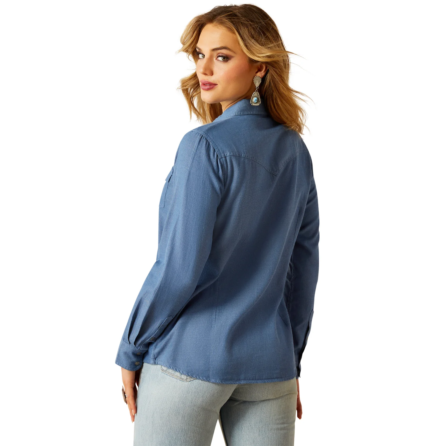 Ariat Women's Everyday Western Shirt - Light Chambray - Image 2