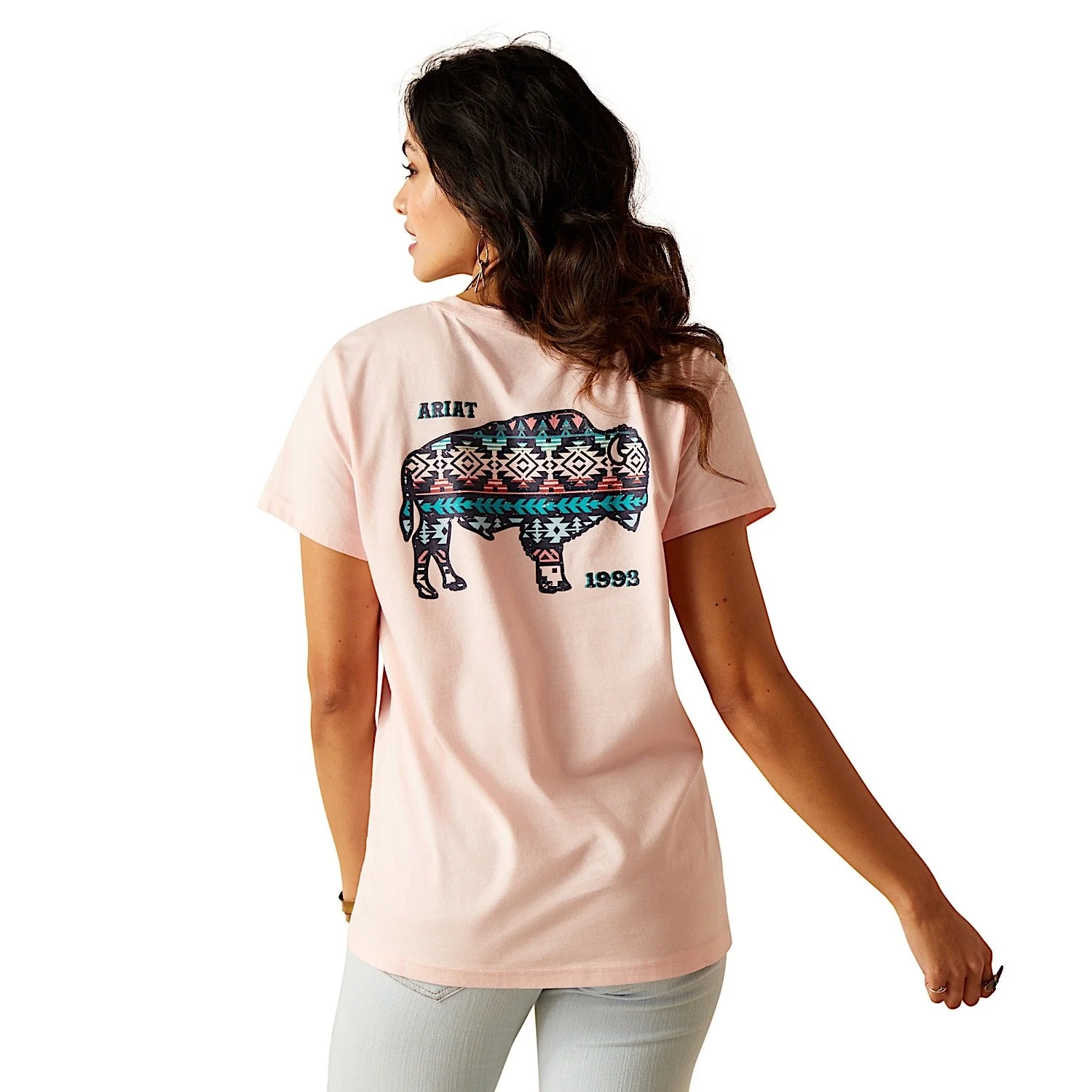 Ariat Women's Granger T-Shirt Blushing Rose - Image 2