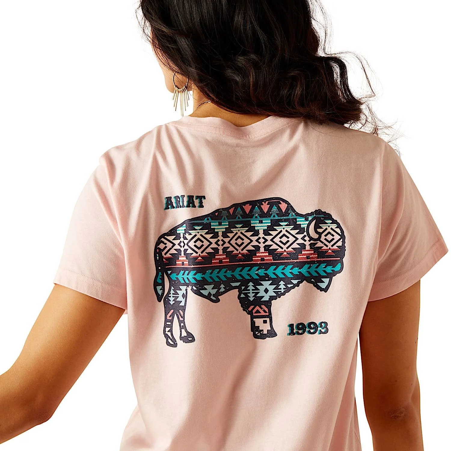 Ariat Women's Granger T-Shirt Blushing Rose - Image 4
