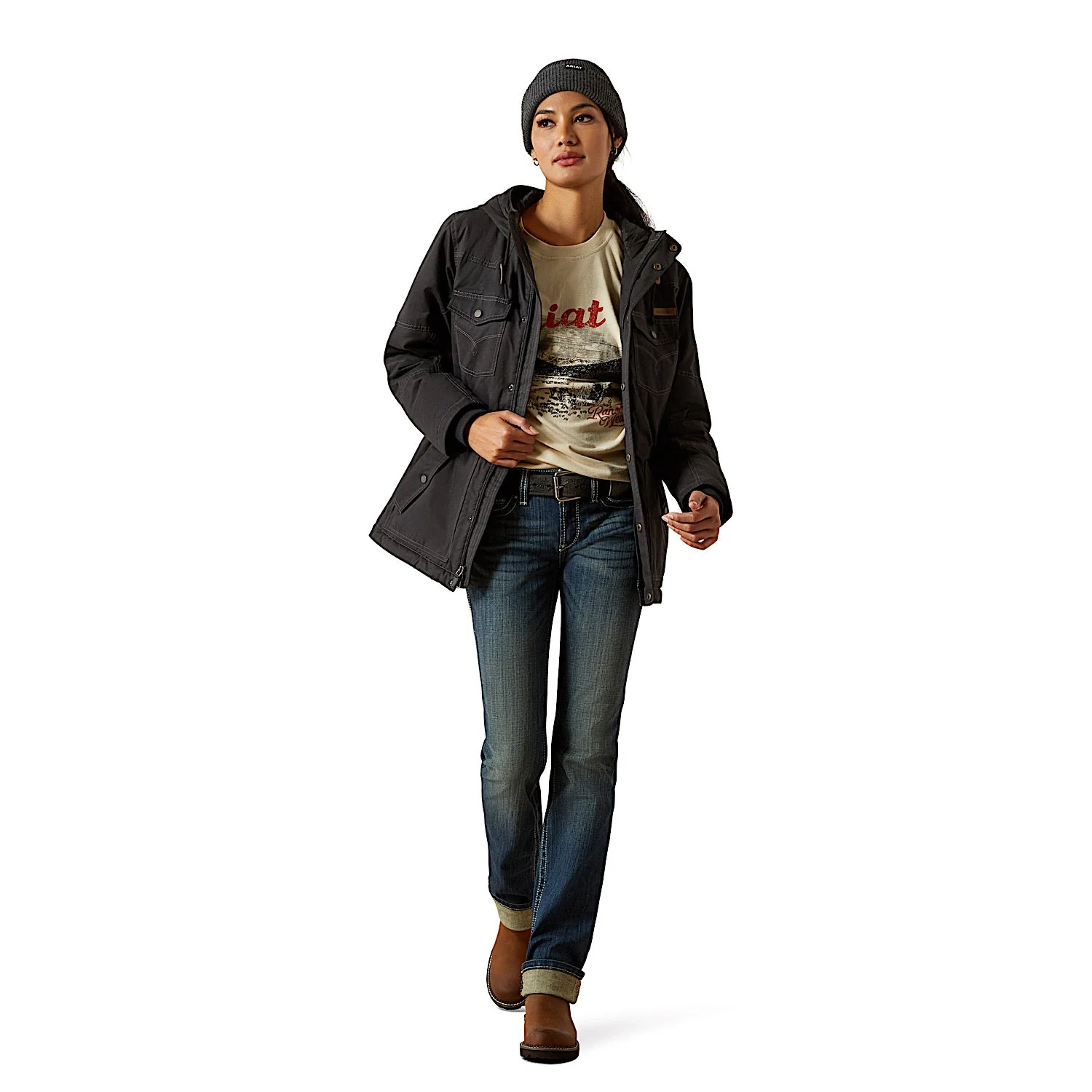 Ariat Women's Grizzly 2.0 Parka - Black - Image 3