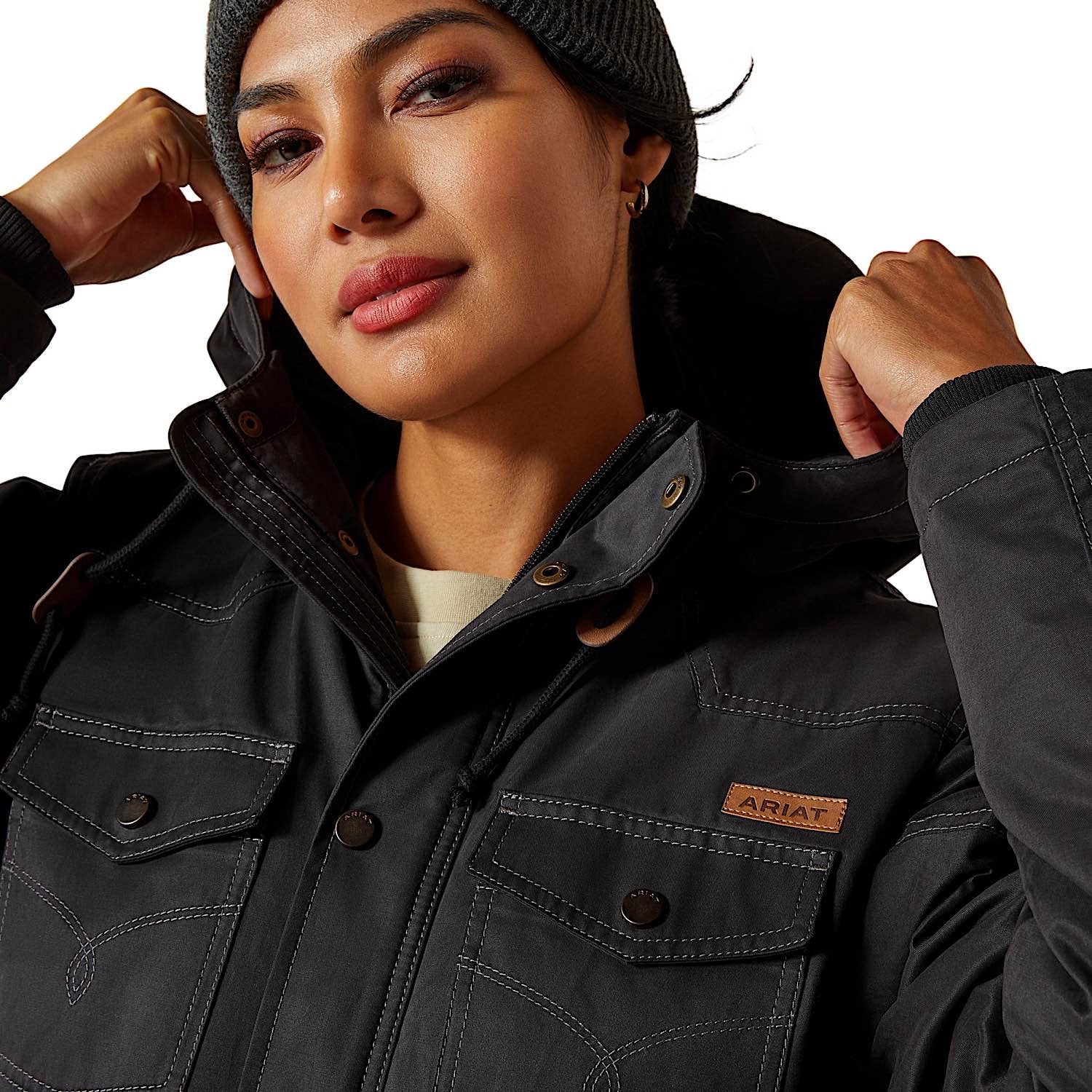 Ariat Women's Grizzly 2.0 Parka - Black - Image 5