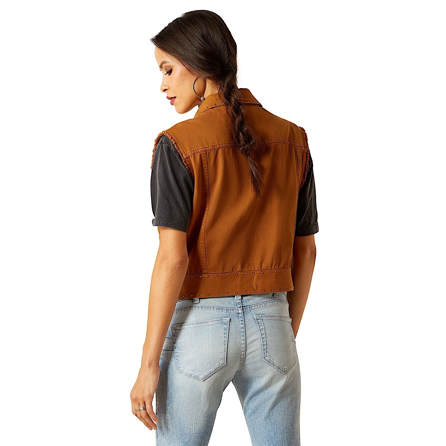 Ariat Women's Harley Vest - Tobacco Brown - Image 2