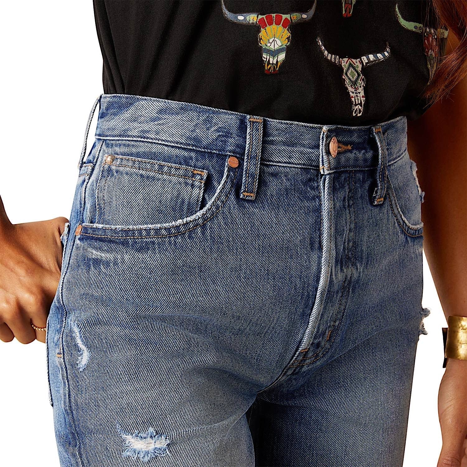 Ariat Women's Ultra High Rise 10" Jazmine Short - California - Image 5