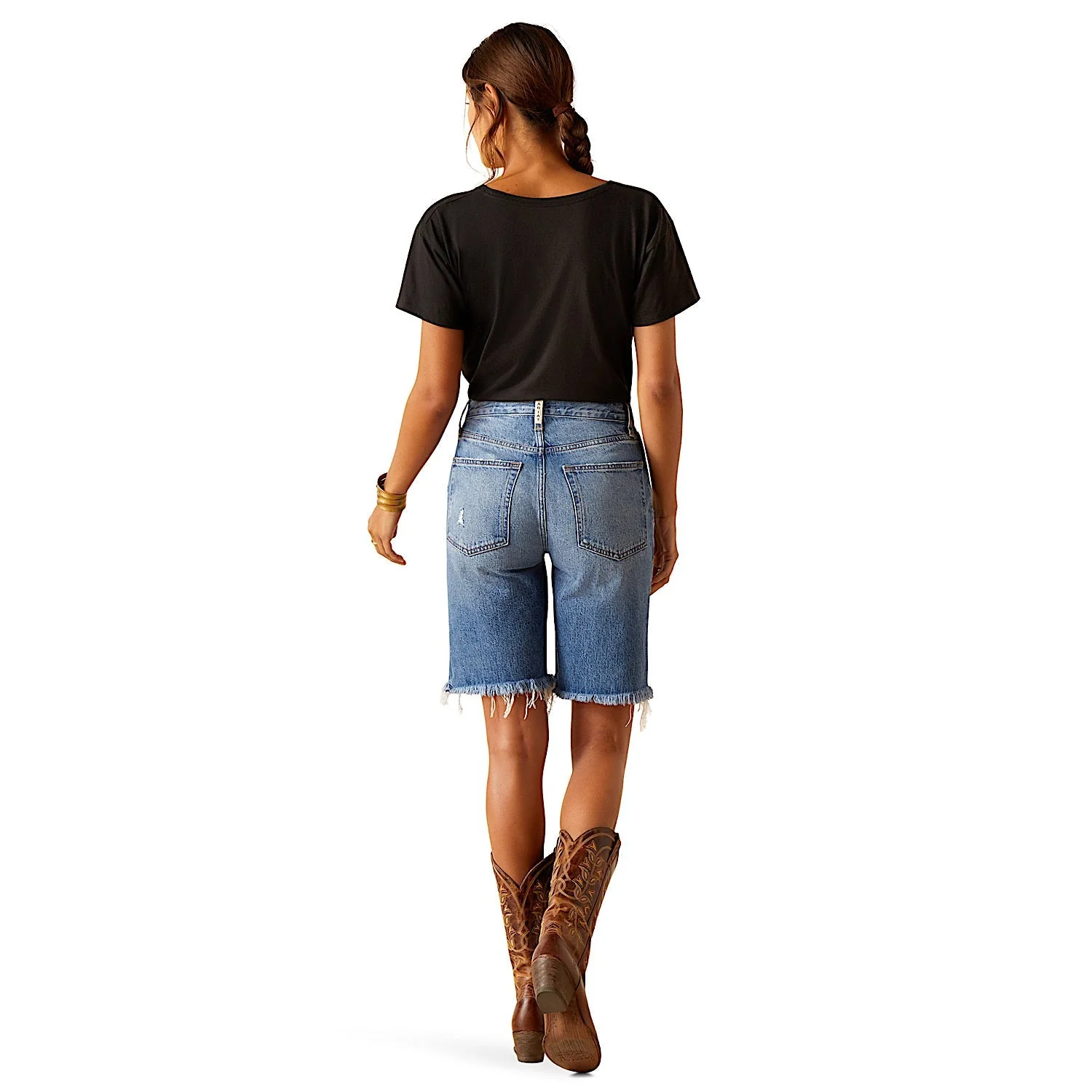 Ariat Women's Ultra High Rise 10" Jazmine Short - California - Image 6