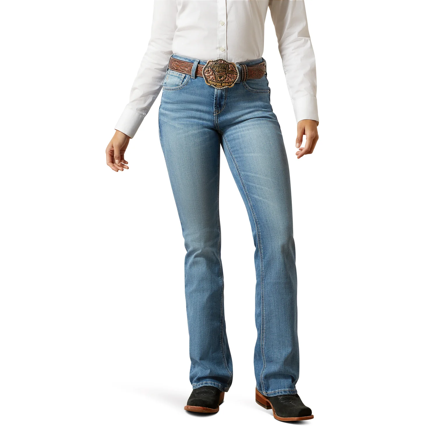 Ariat Women's High Rise Rowyn Boot Cut Jean - Challis