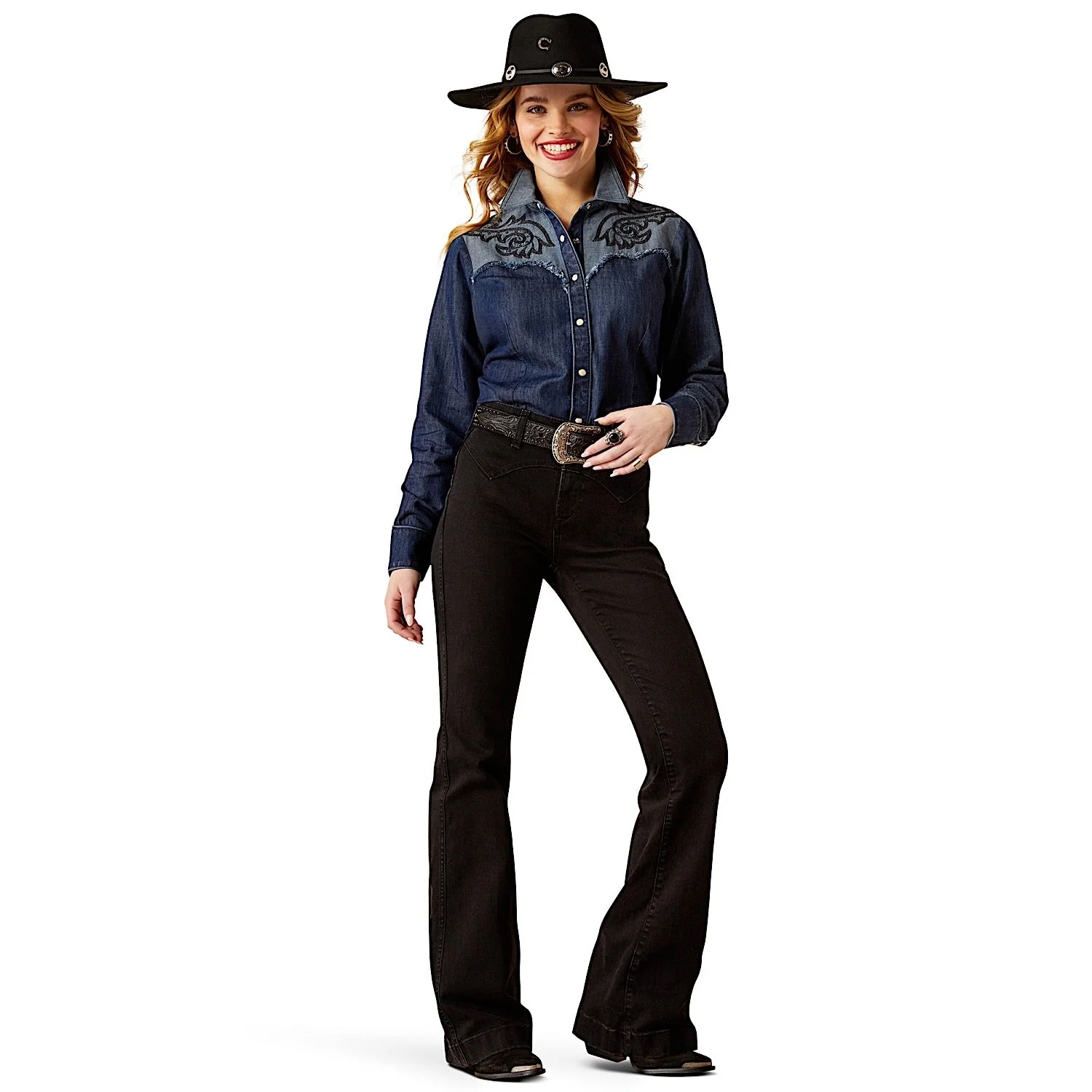 Ariat Women's High Rise Slim Trouser - Dixie Valencia - Image 3