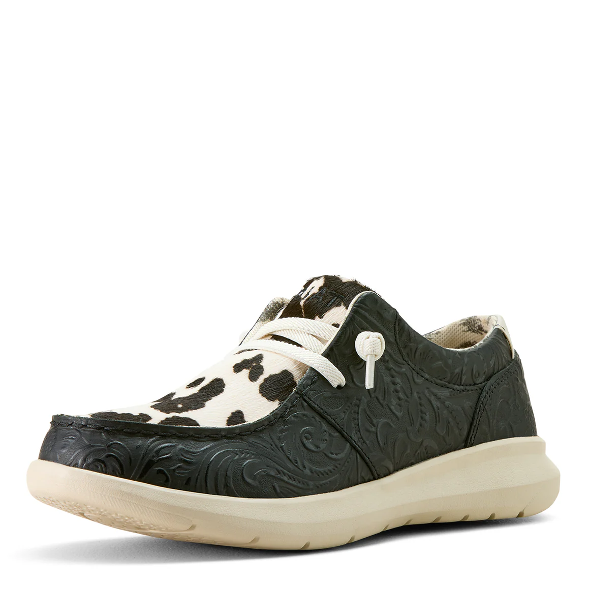 Ariat Women's Hilo - Black Floral Emboss/Black and White Hair