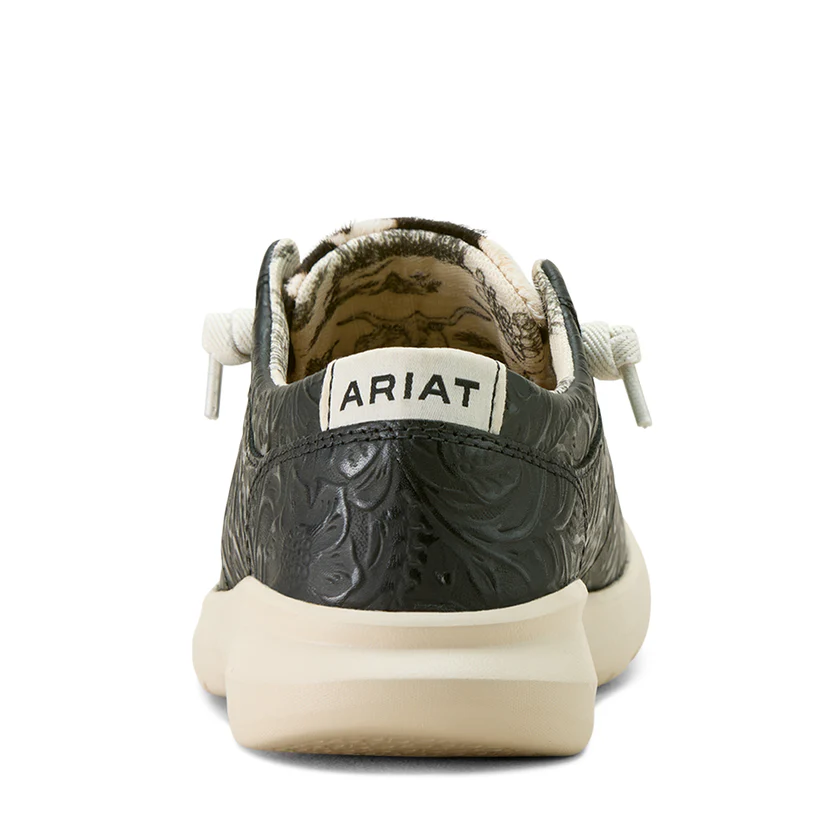 Ariat Women's Hilo - Black Floral Emboss/Black and White Hair - Image 2