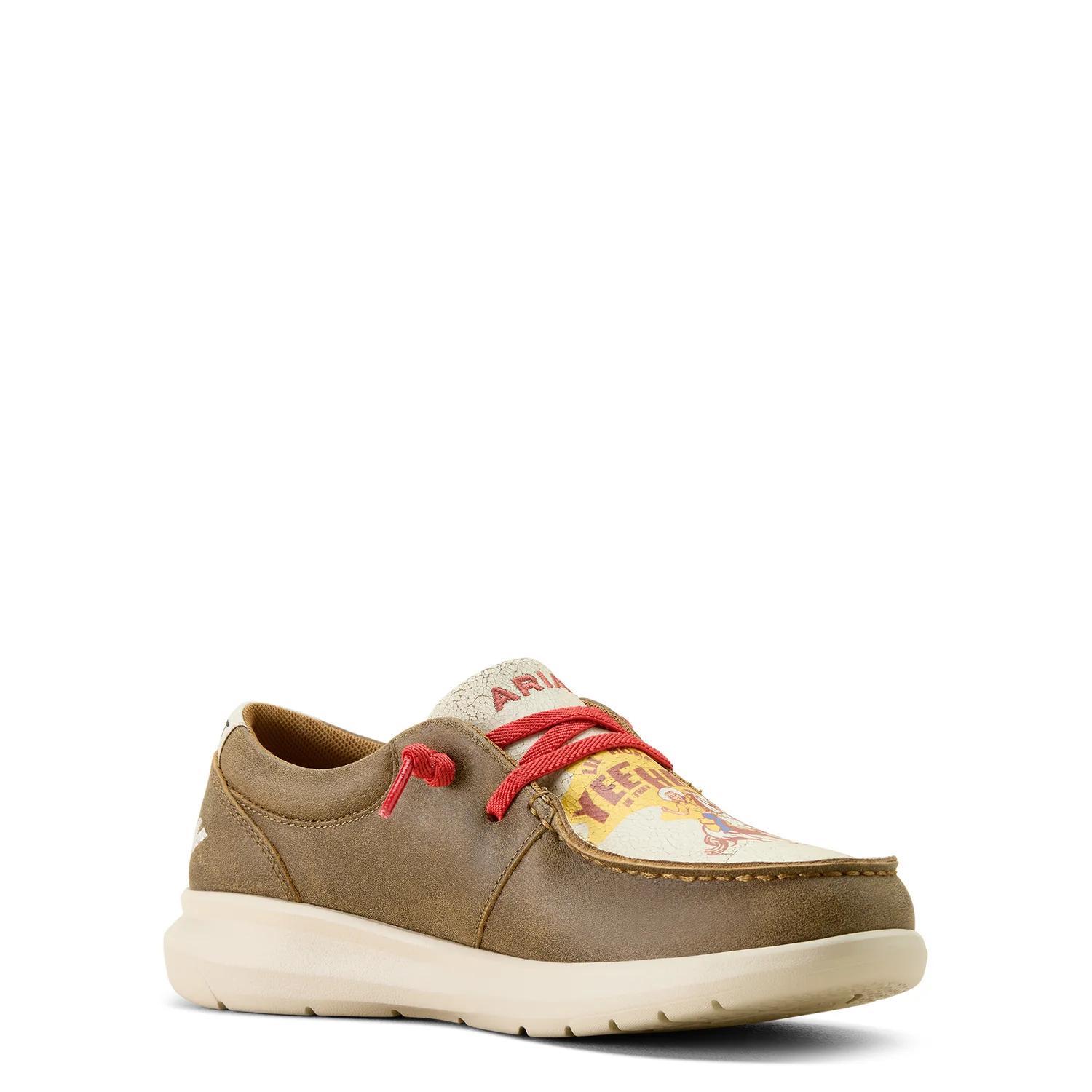 Ariat Women's Hilo Sendero - Brown Bomber/Yeehaw Print - Image 3
