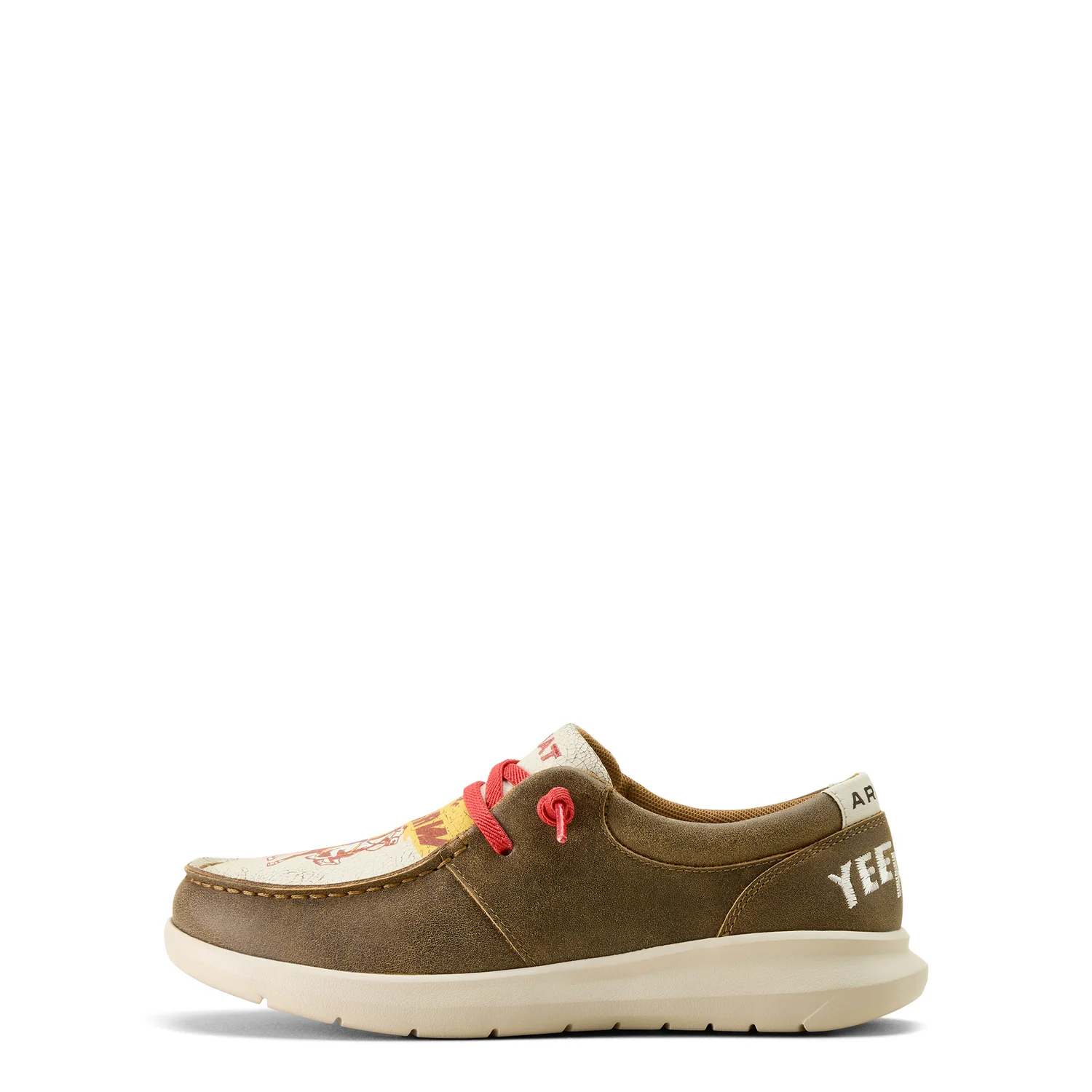 Ariat Women's Hilo Sendero - Brown Bomber/Yeehaw Print - Image 4
