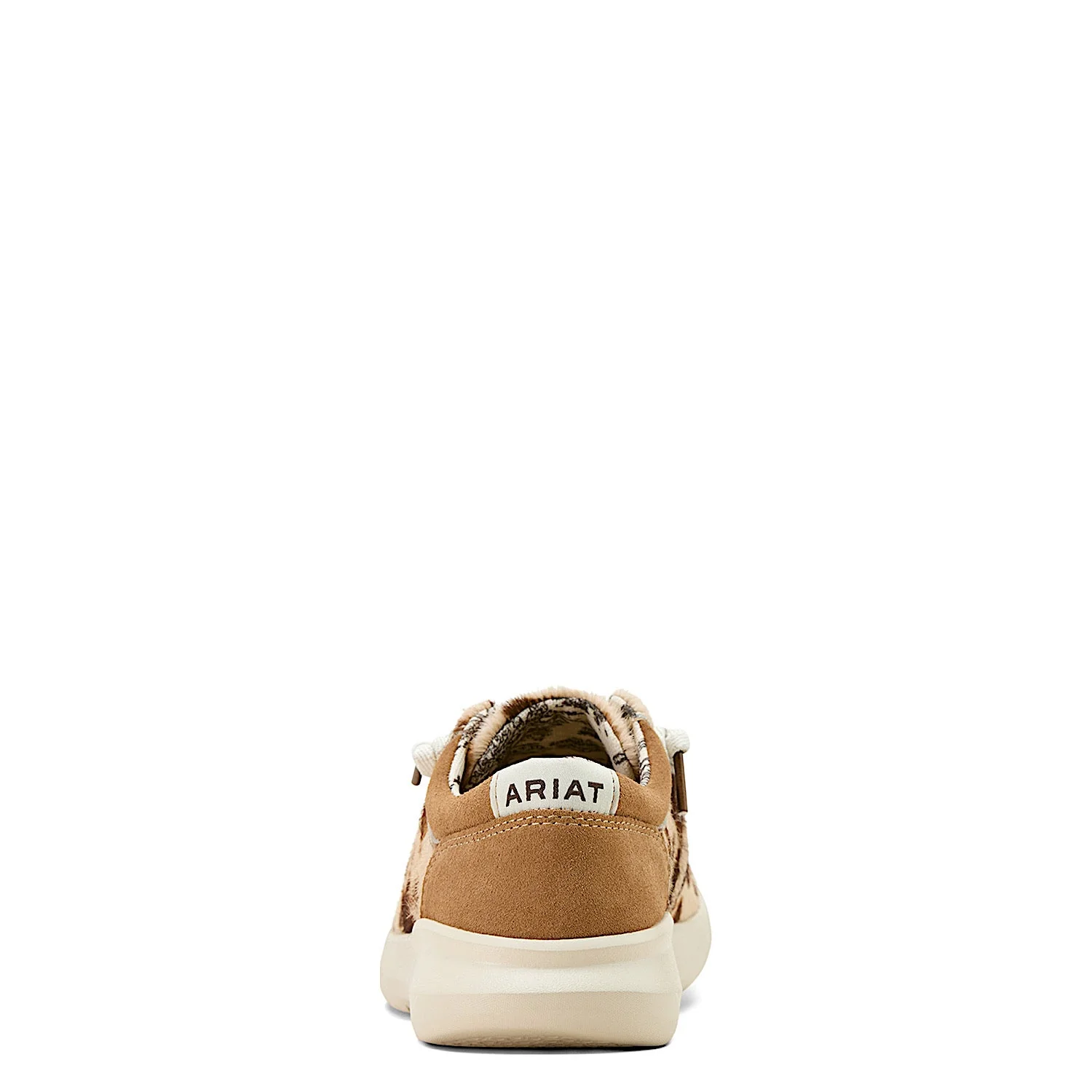 Ariat Women's Hilo - Tan & White Brindle Hair On/Dark Tan Suede - Image 5