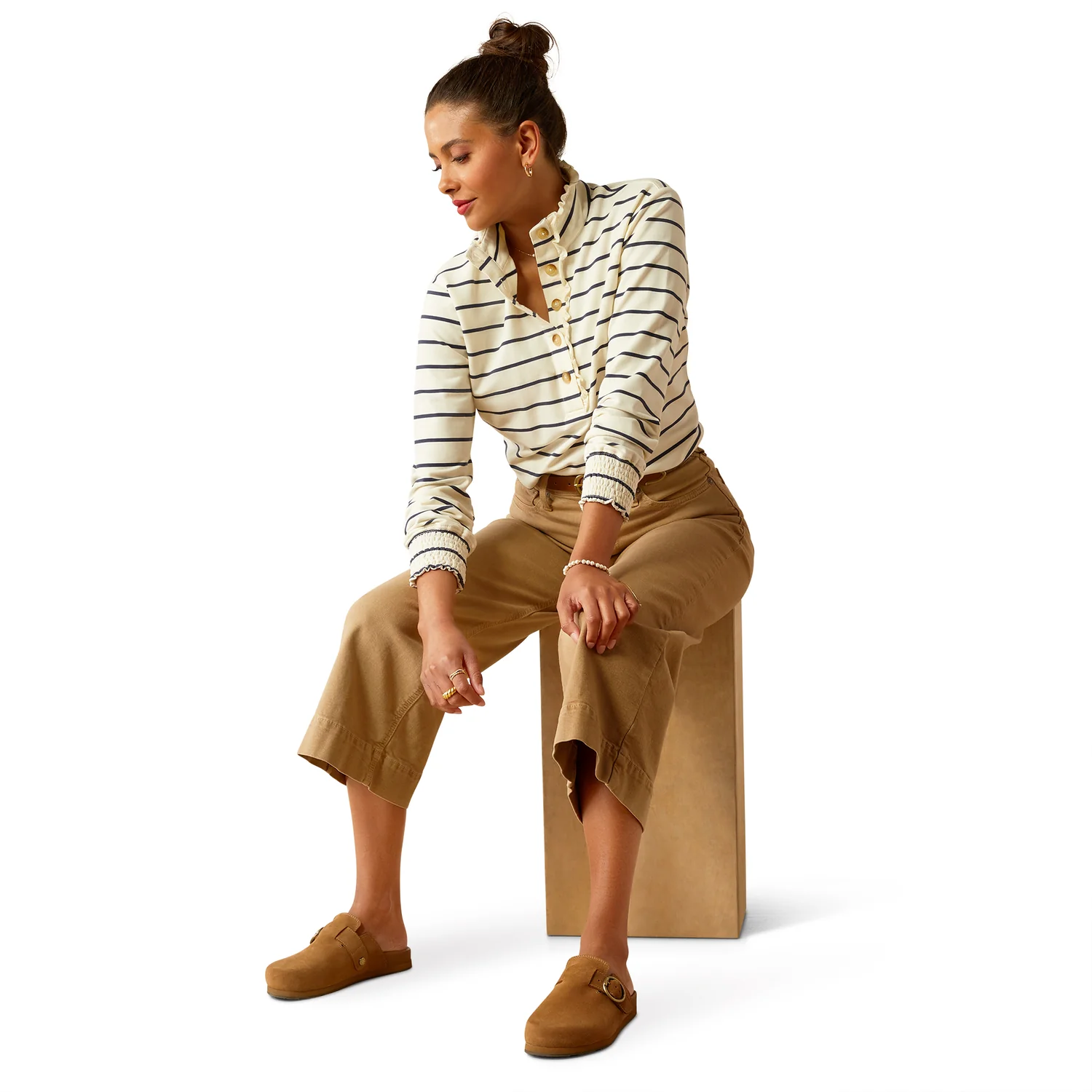 Ariat Women's Hollingworth Sweatshirt - Stripe - Image 4