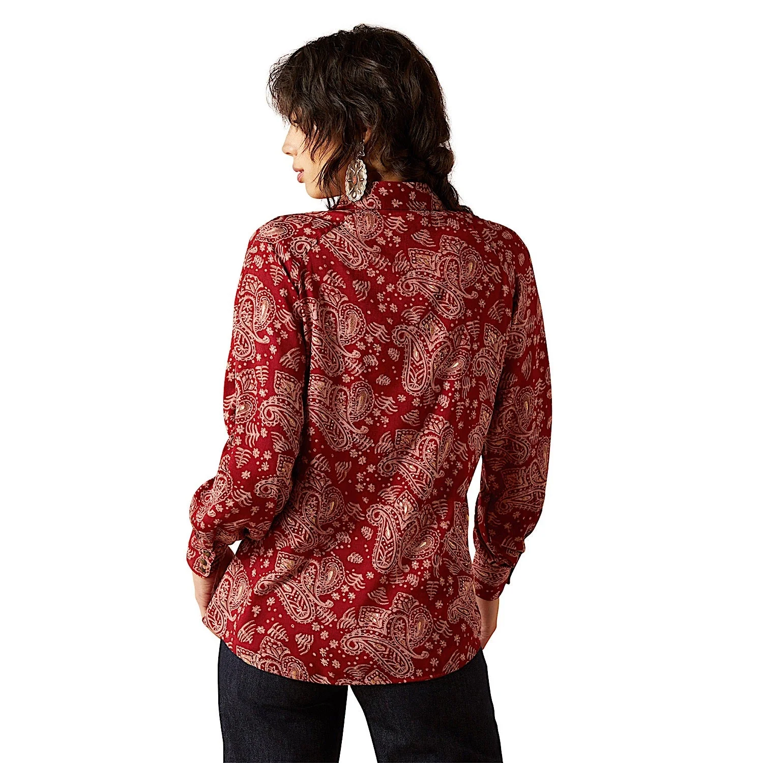 Ariat Women's Imprints Shirt - Antique Paisley - Image 4