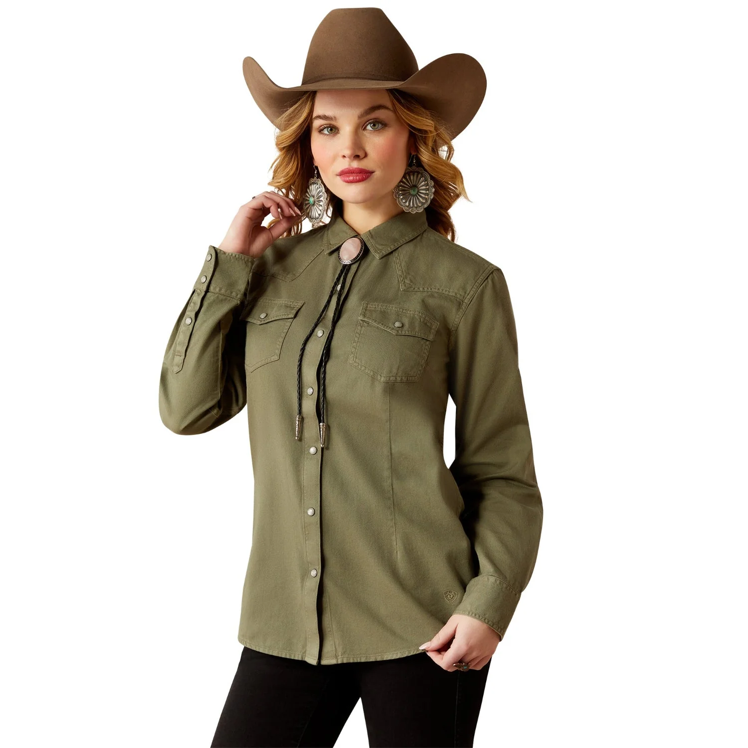 Ariat Women's Jurlington Snap Shirt - Sea Spray