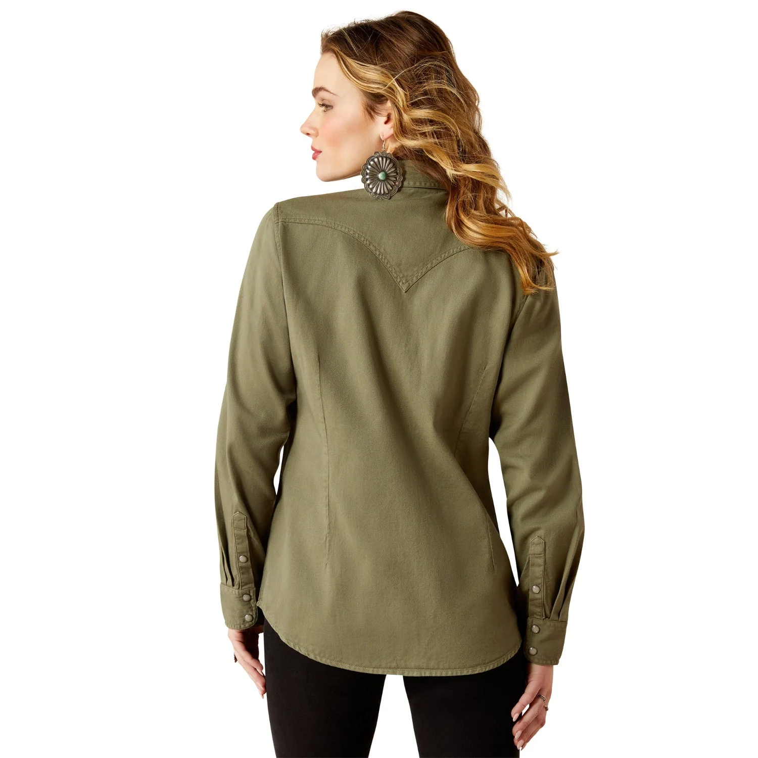 Ariat Women's Jurlington Snap Shirt - Sea Spray - Image 2
