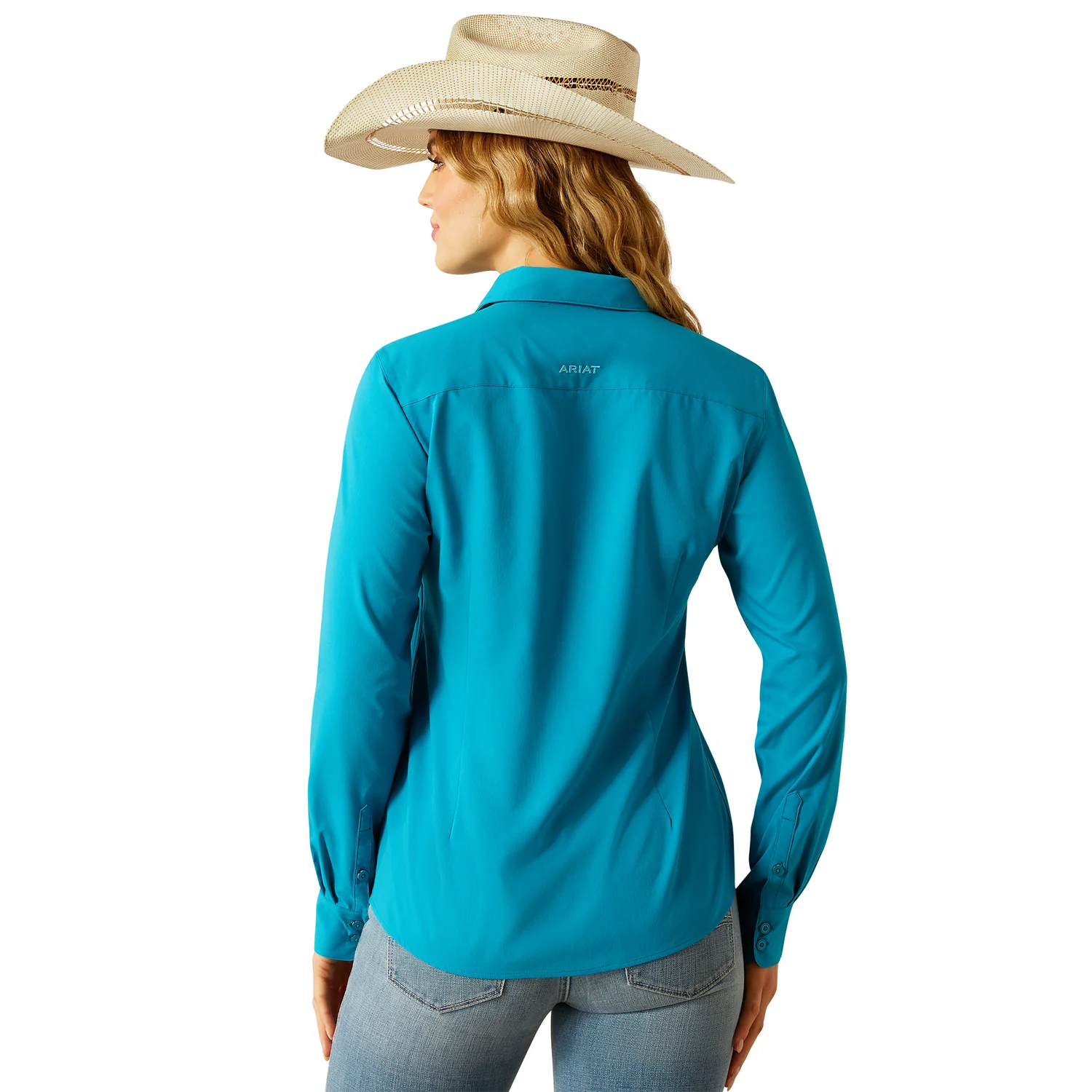Ariat Women's Kirby Pro Shirt - Enamel Blue - Image 2