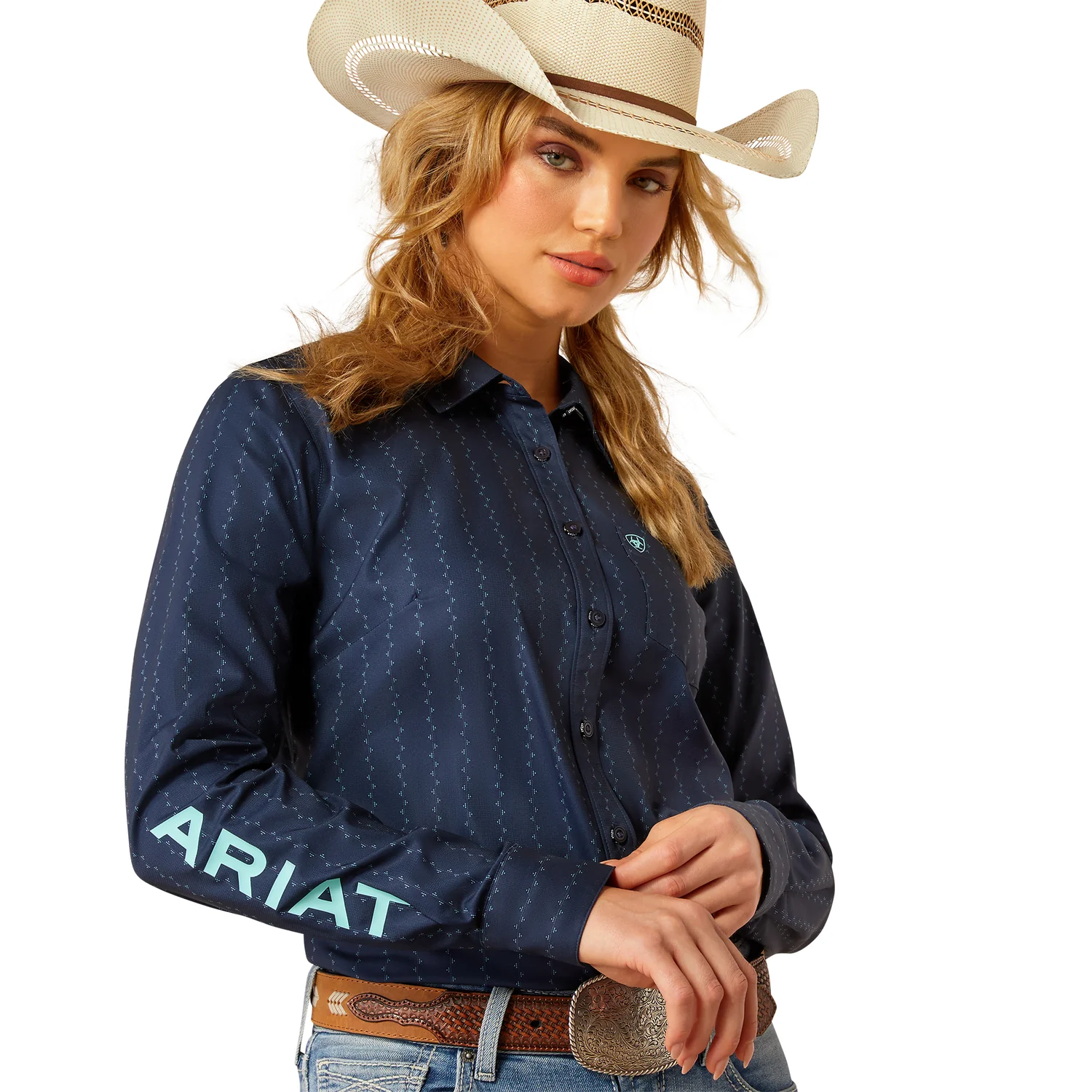 Ariat Women's Kirby Pro Team Shirt - Pompei Print - Image 3