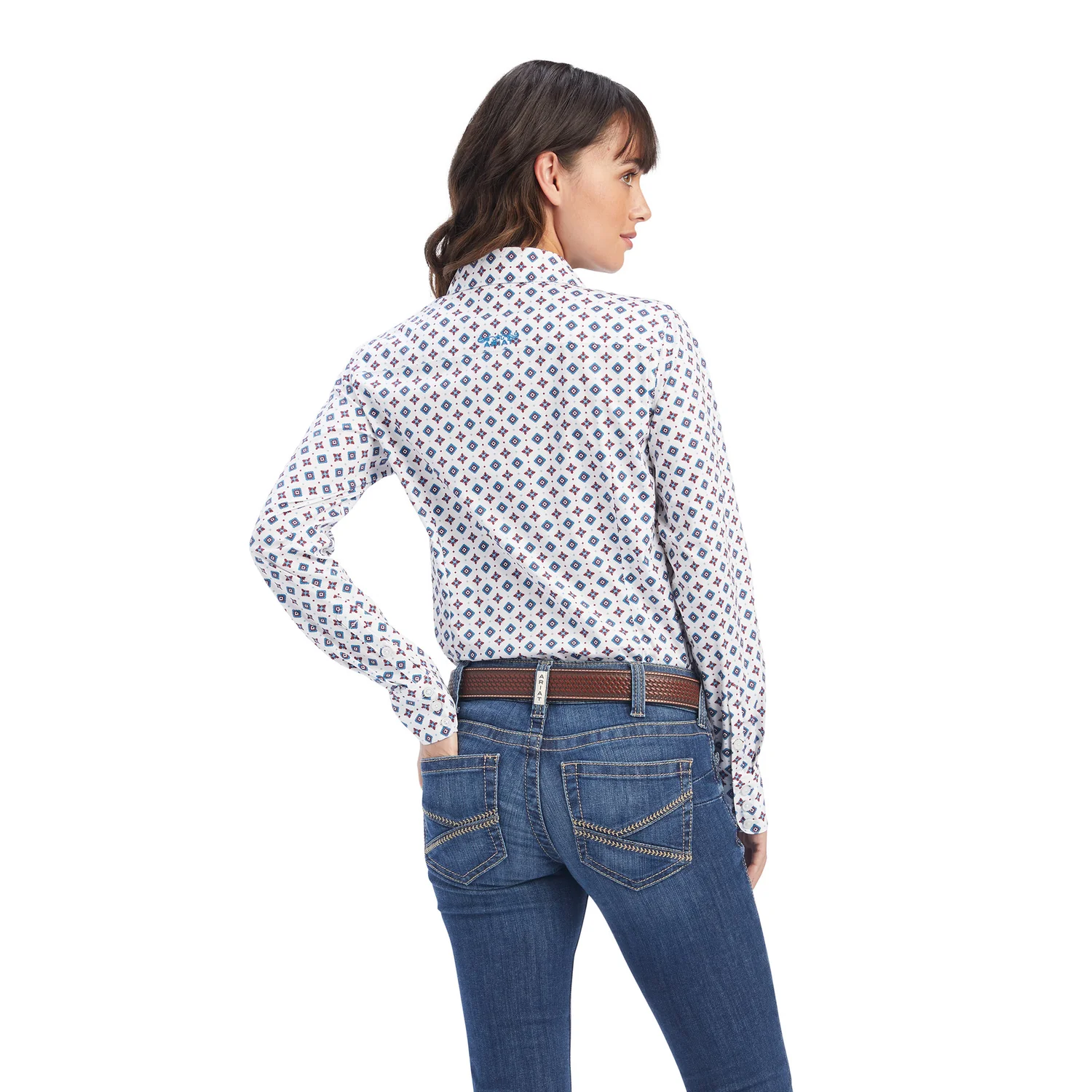 Ariat Women's Kirby Stretch Shirt - Township Print - Image 2