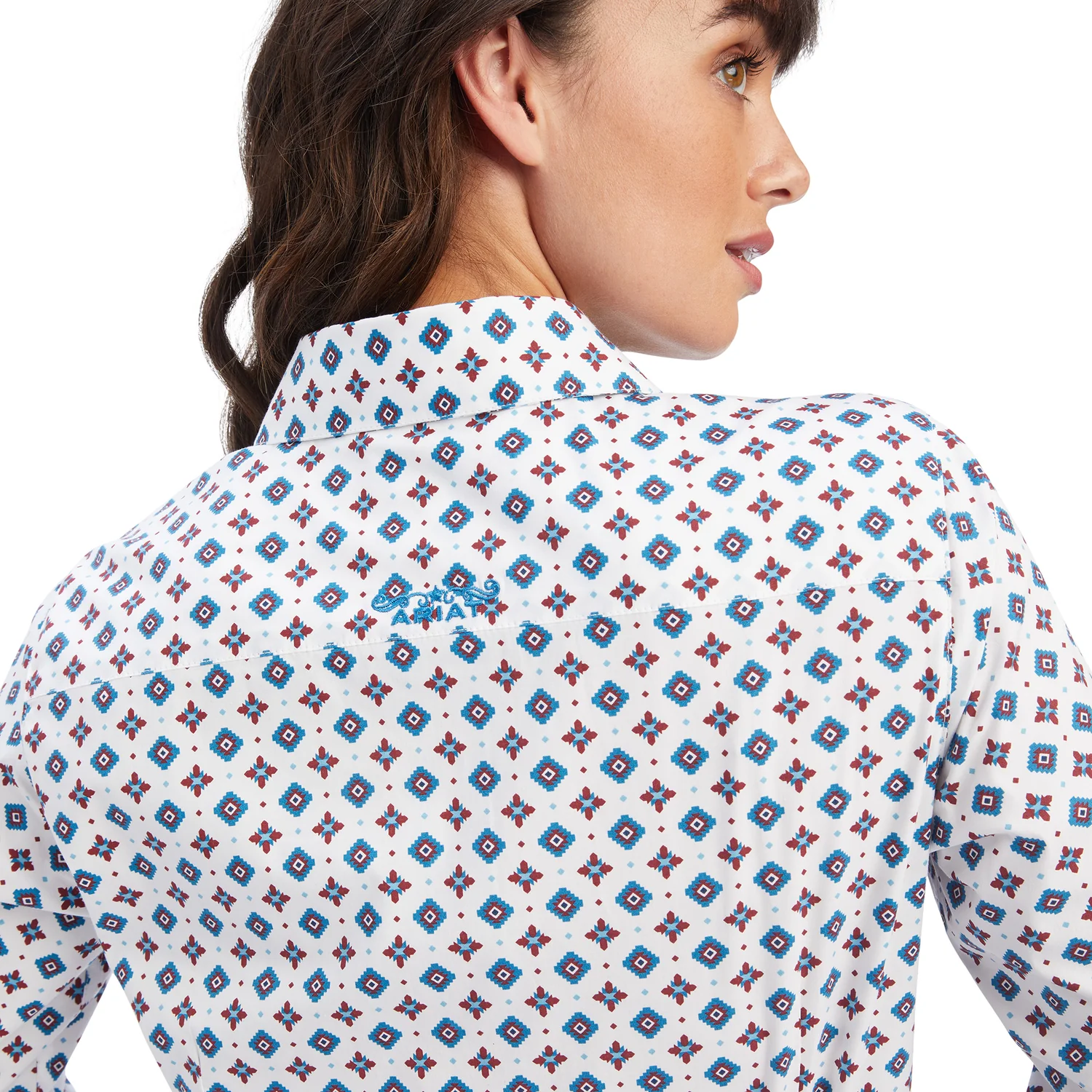 Ariat Women's Kirby Stretch Shirt - Township Print - Image 3