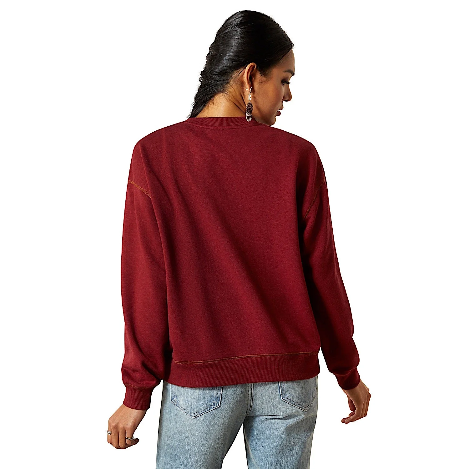 Ariat Women's Lasso Sweatshirt - Cabernet - Image 2
