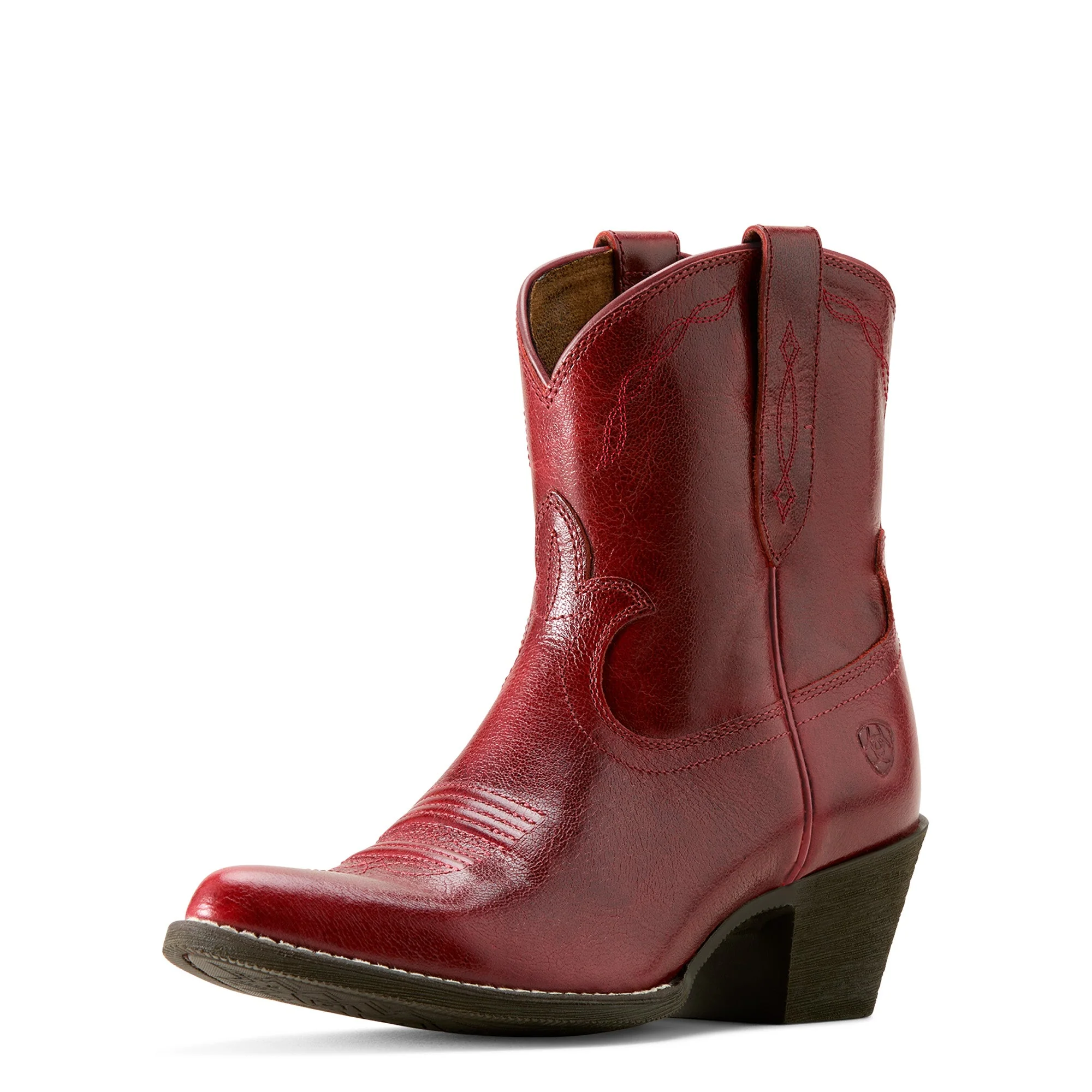 Ariat Women's Maggie J Toe Heeled Western Shortie Boot - Barn Red